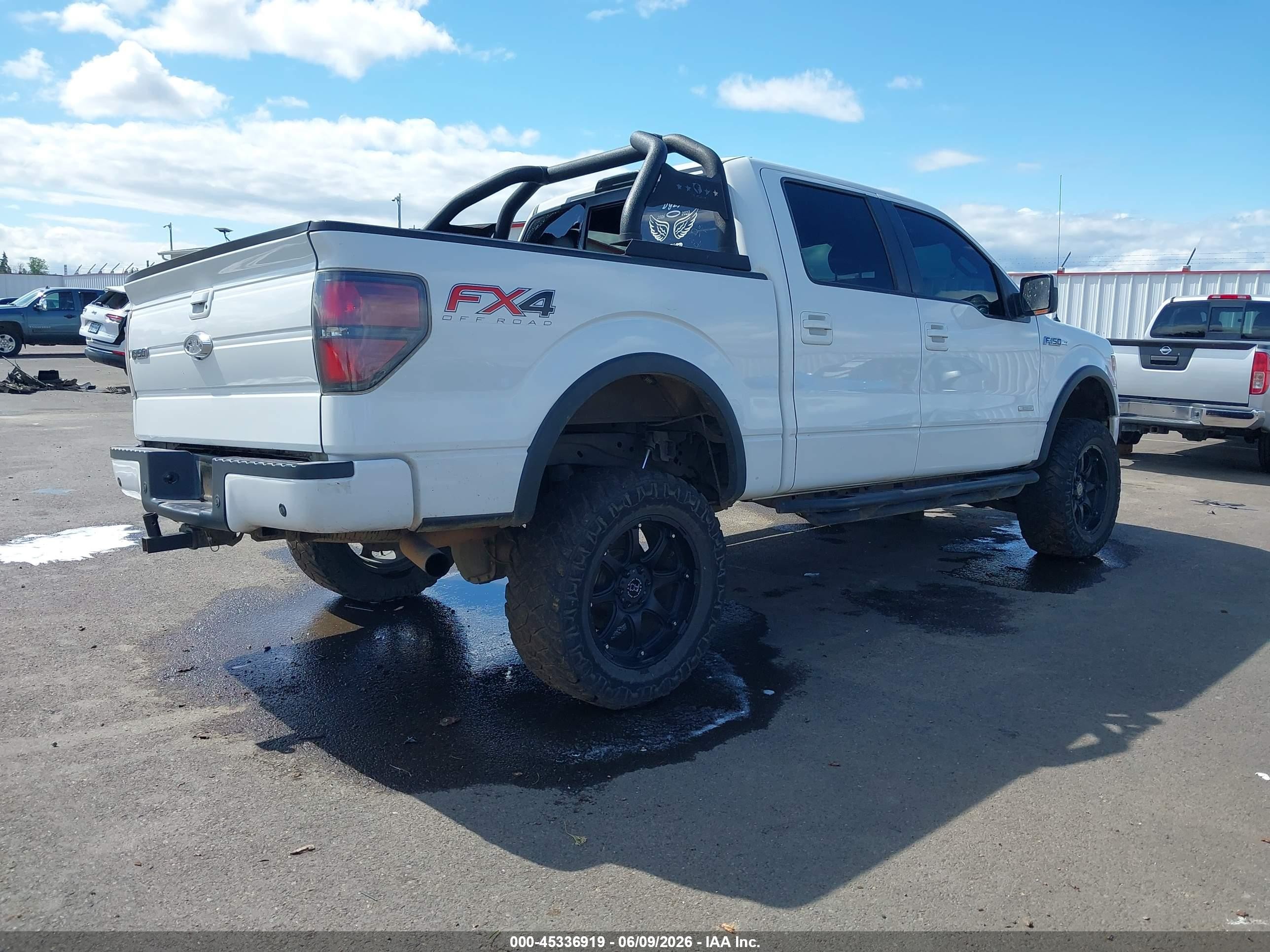 2013 Ford F-150 Fx4 White vin: 1FTFW1ET4DKF26546
