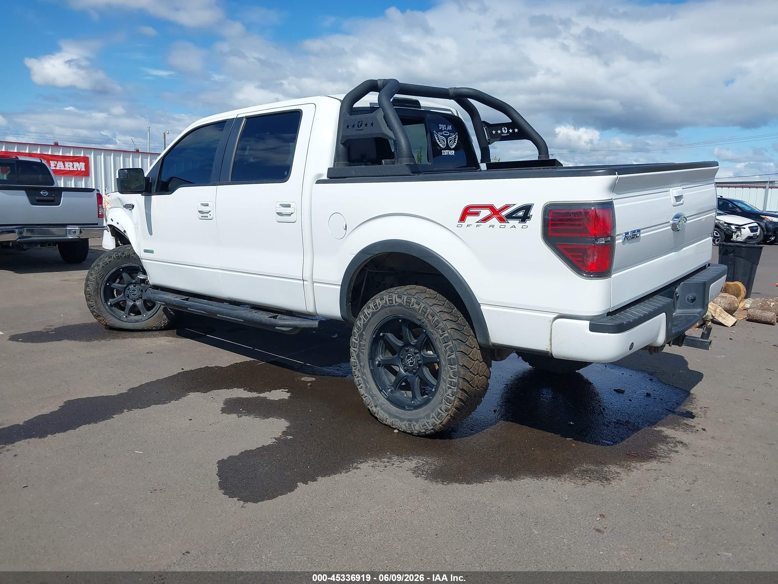 2013 Ford F-150 Fx4 White vin: 1FTFW1ET4DKF26546