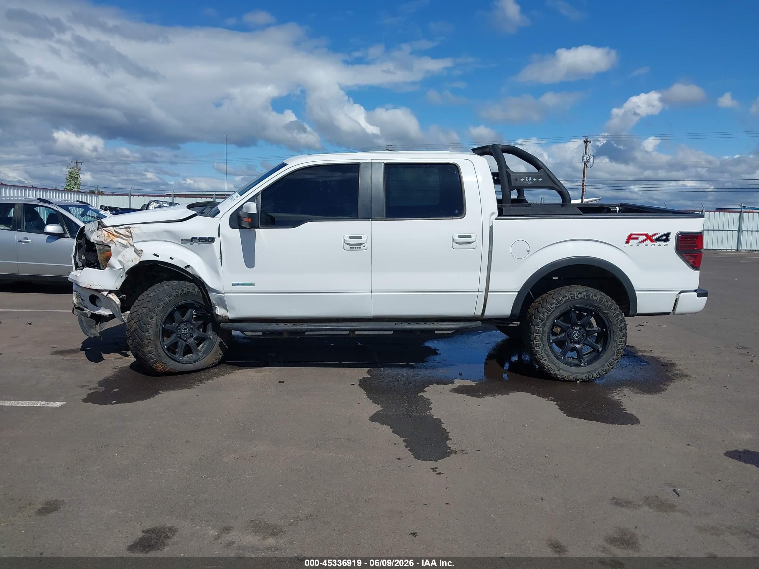 2013 Ford F-150 Fx4 White vin: 1FTFW1ET4DKF26546