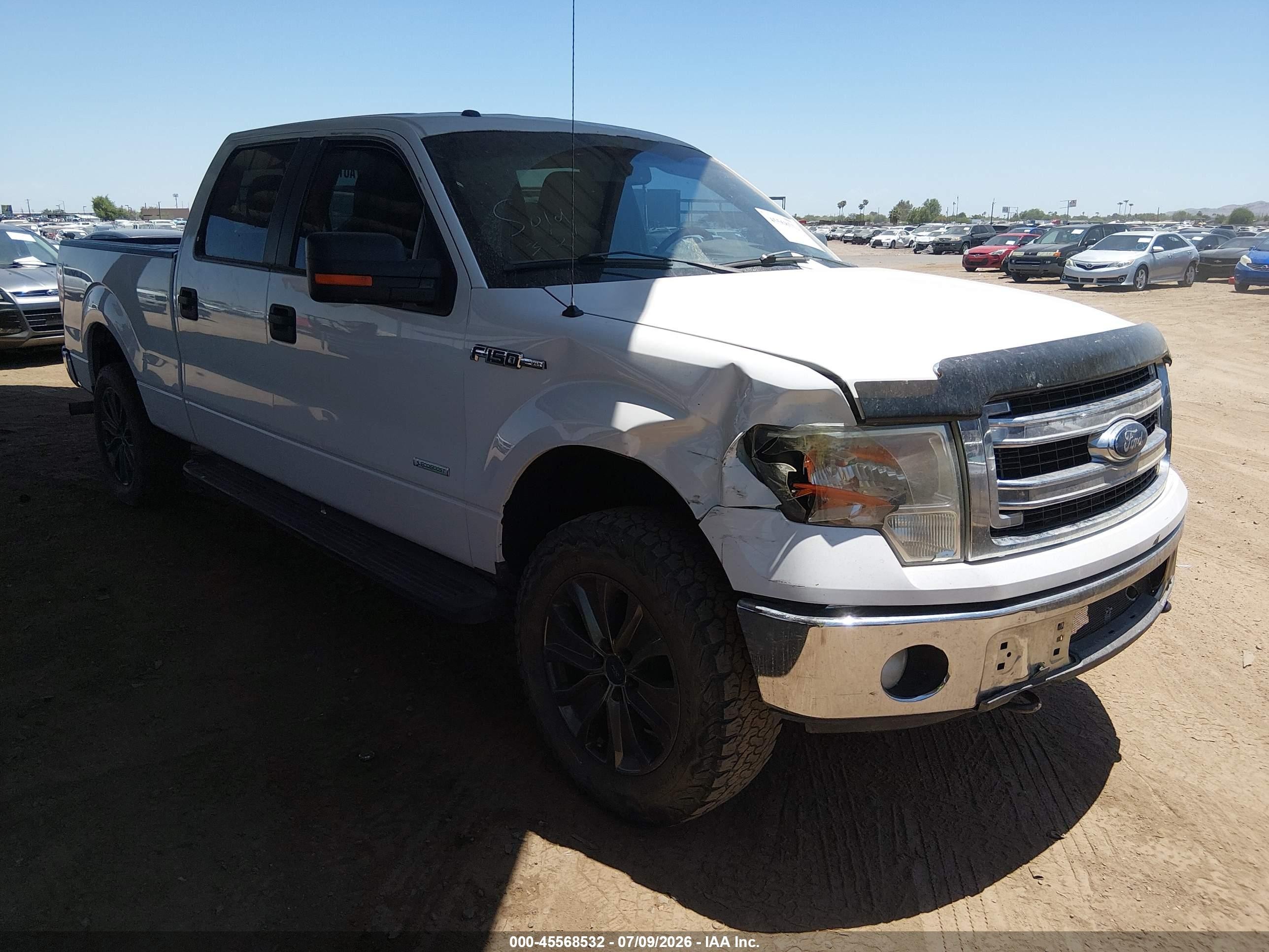 2014 Ford F-150 Fx4/king Ranch/lariat/limited/platinum/xl/xlt White vin: 1FTFW1ET4EFA63673