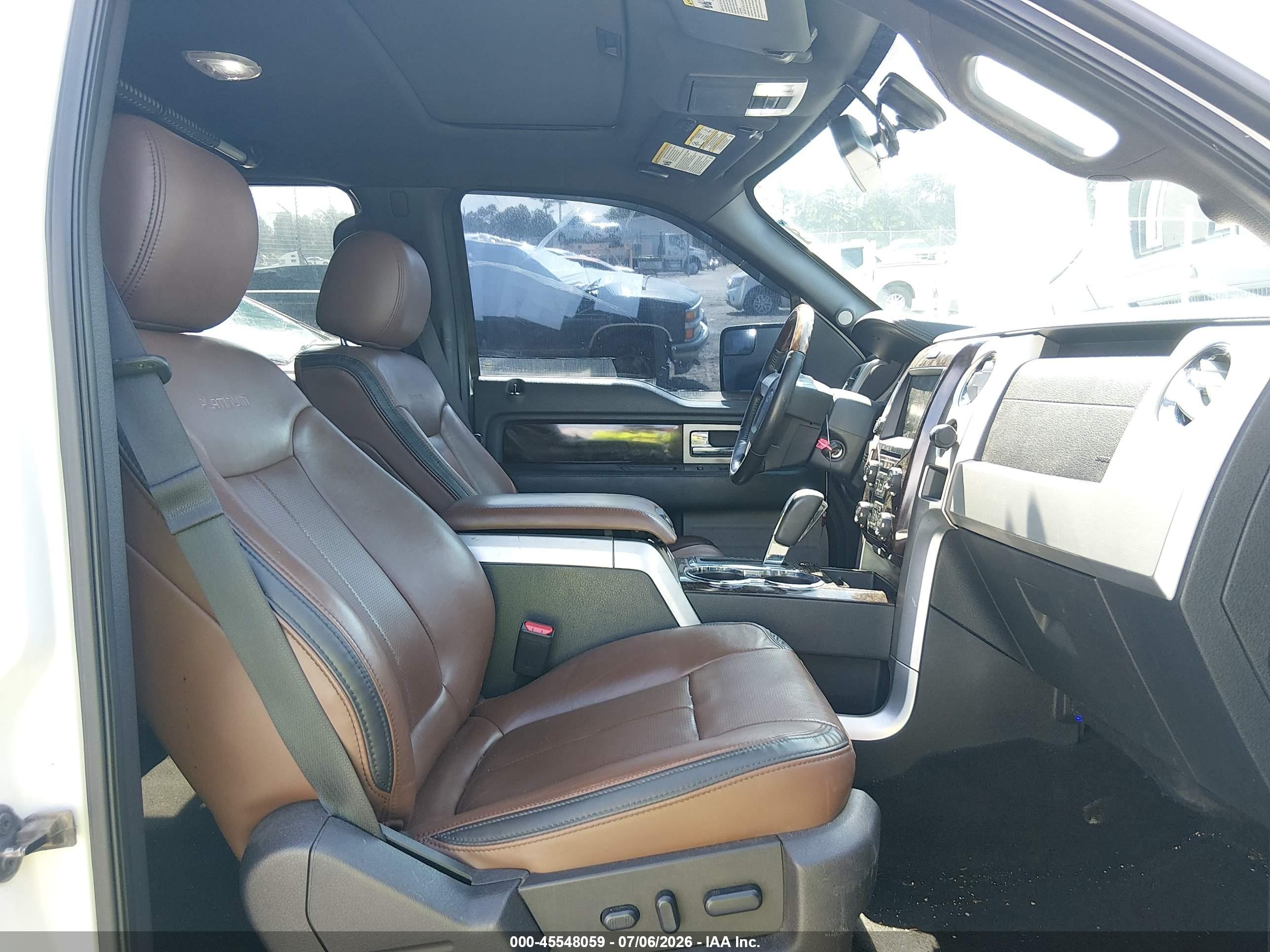 2014 Ford F-150 Platinum White vin: 1FTFW1ET4EFB06487