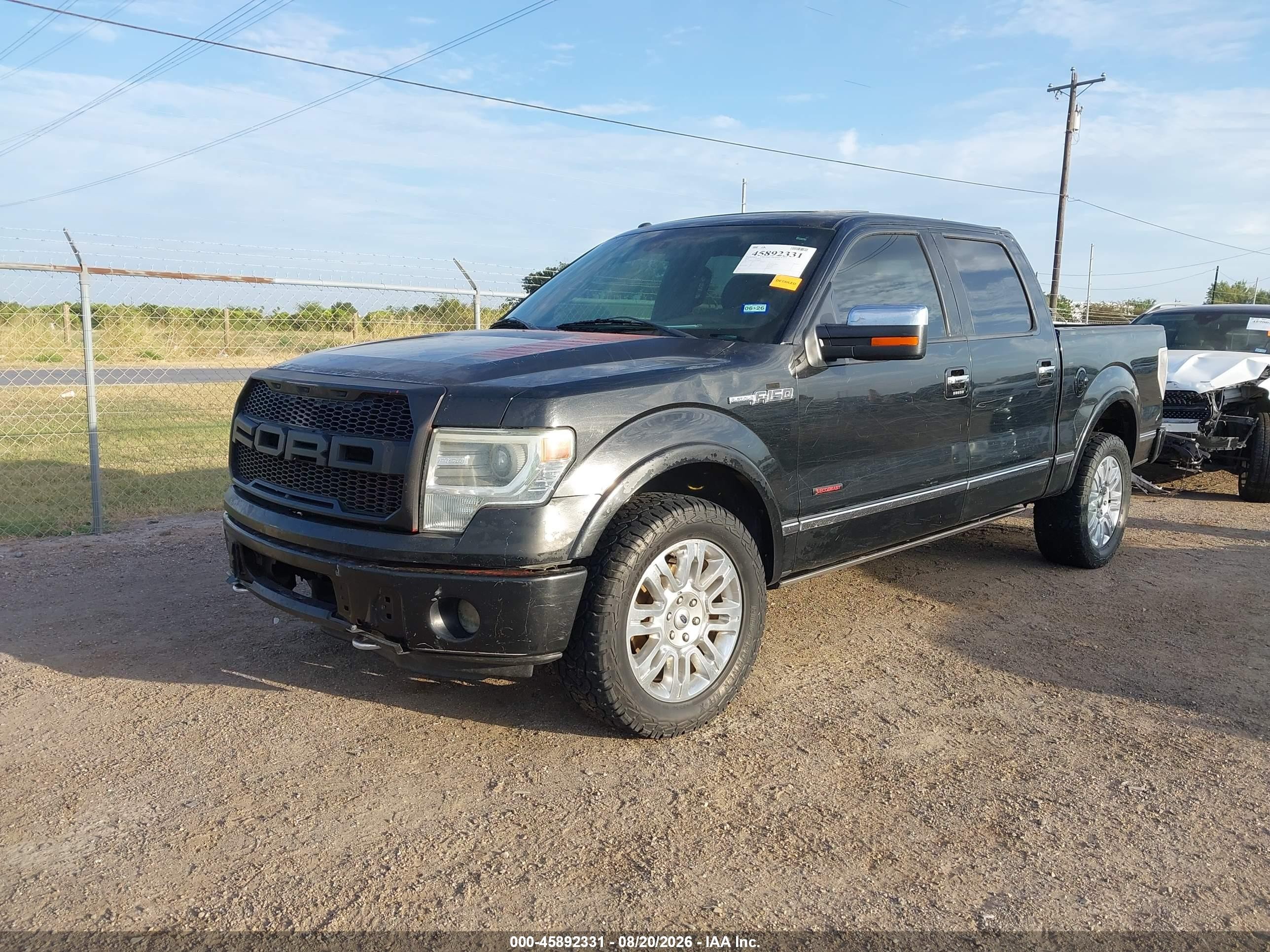 2014 Ford F-150 Fx4/king Ranch/lariat/limited/platinum/xl/xlt Черный vin: 1FTFW1ET4EFB98457