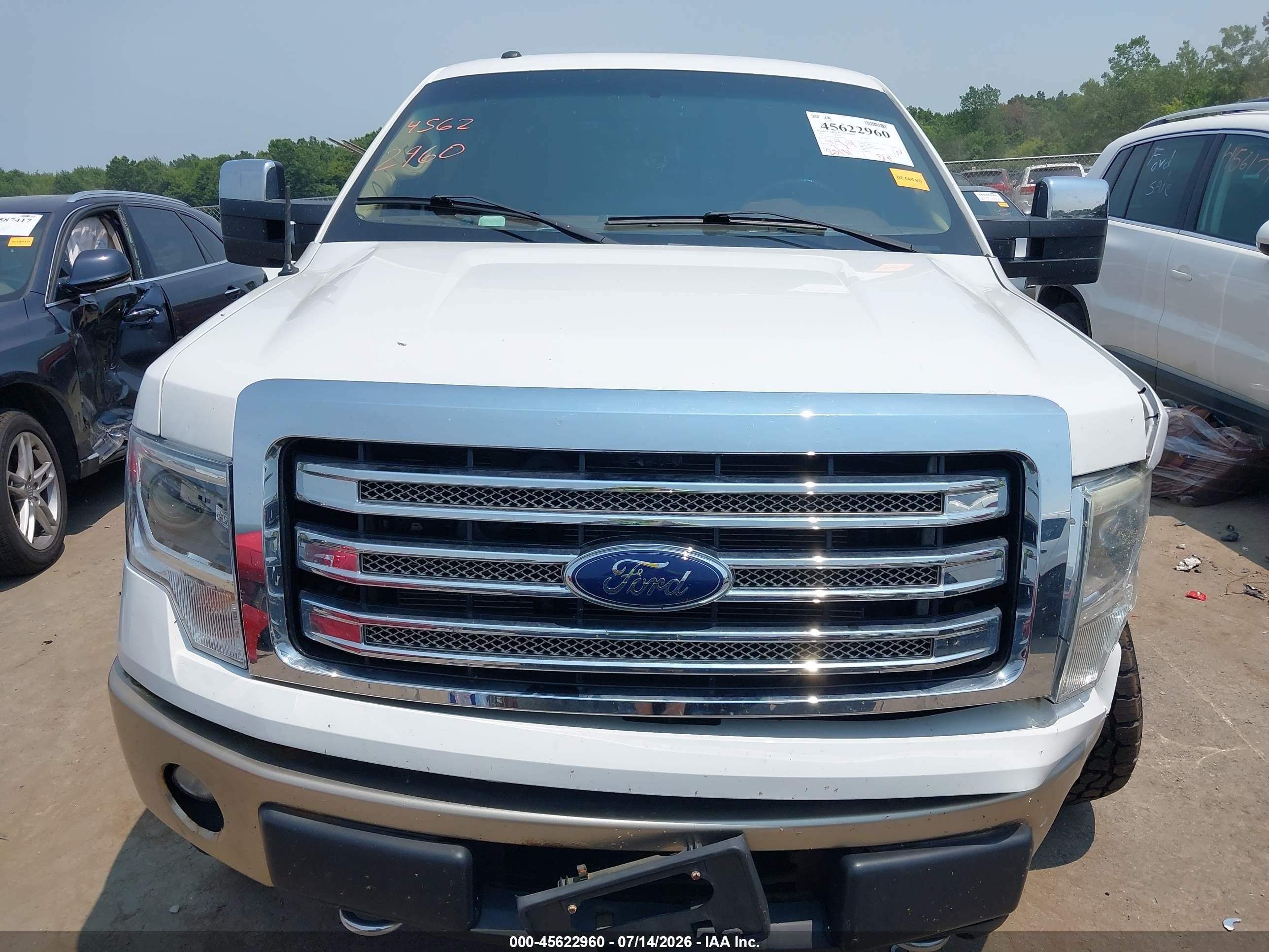 2014 Ford F-150 King Ranch White vin: 1FTFW1ET4EKD99525