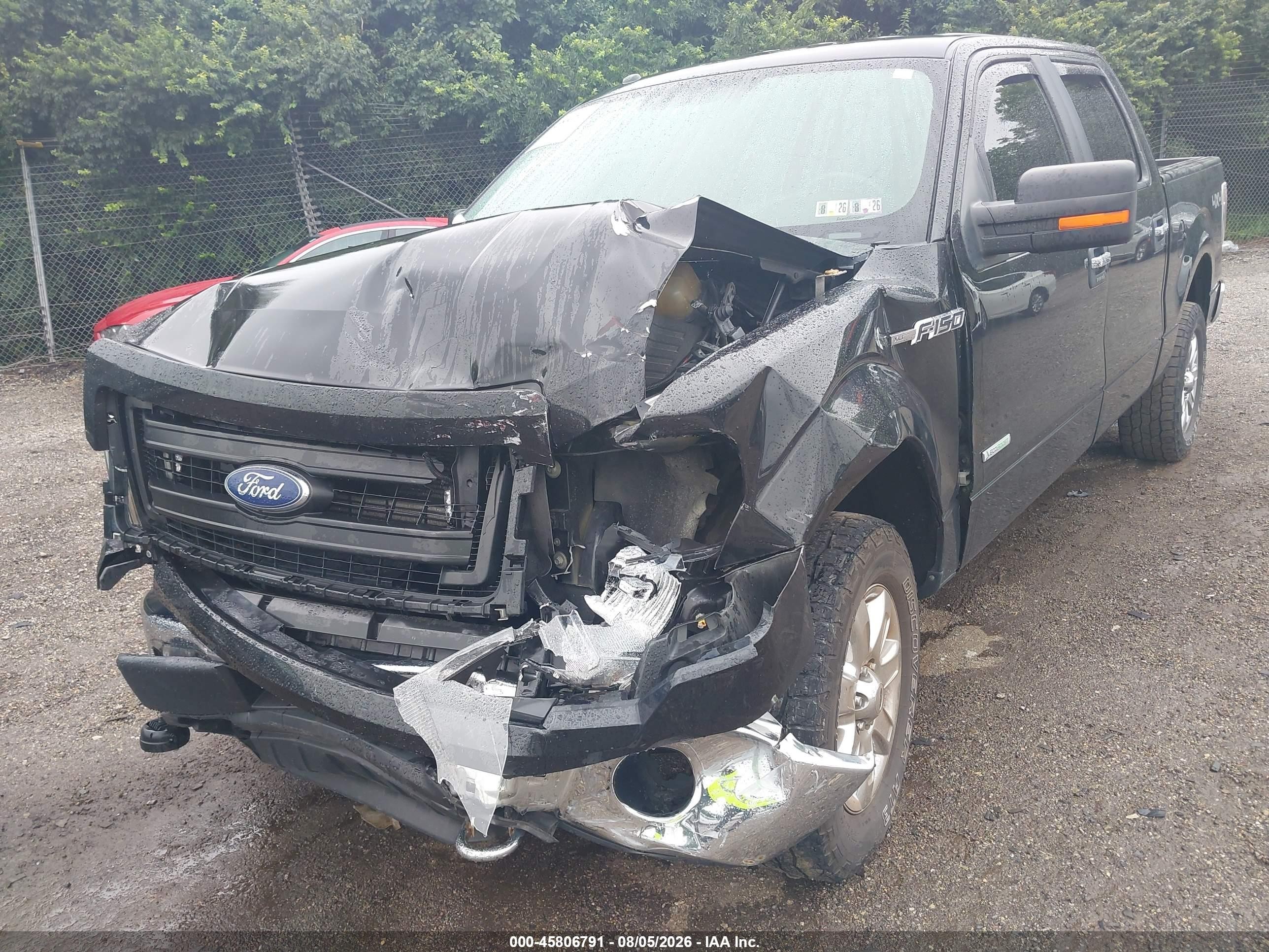 2014 Ford F-150 Xlt Black vin: 1FTFW1ET4EKG56103