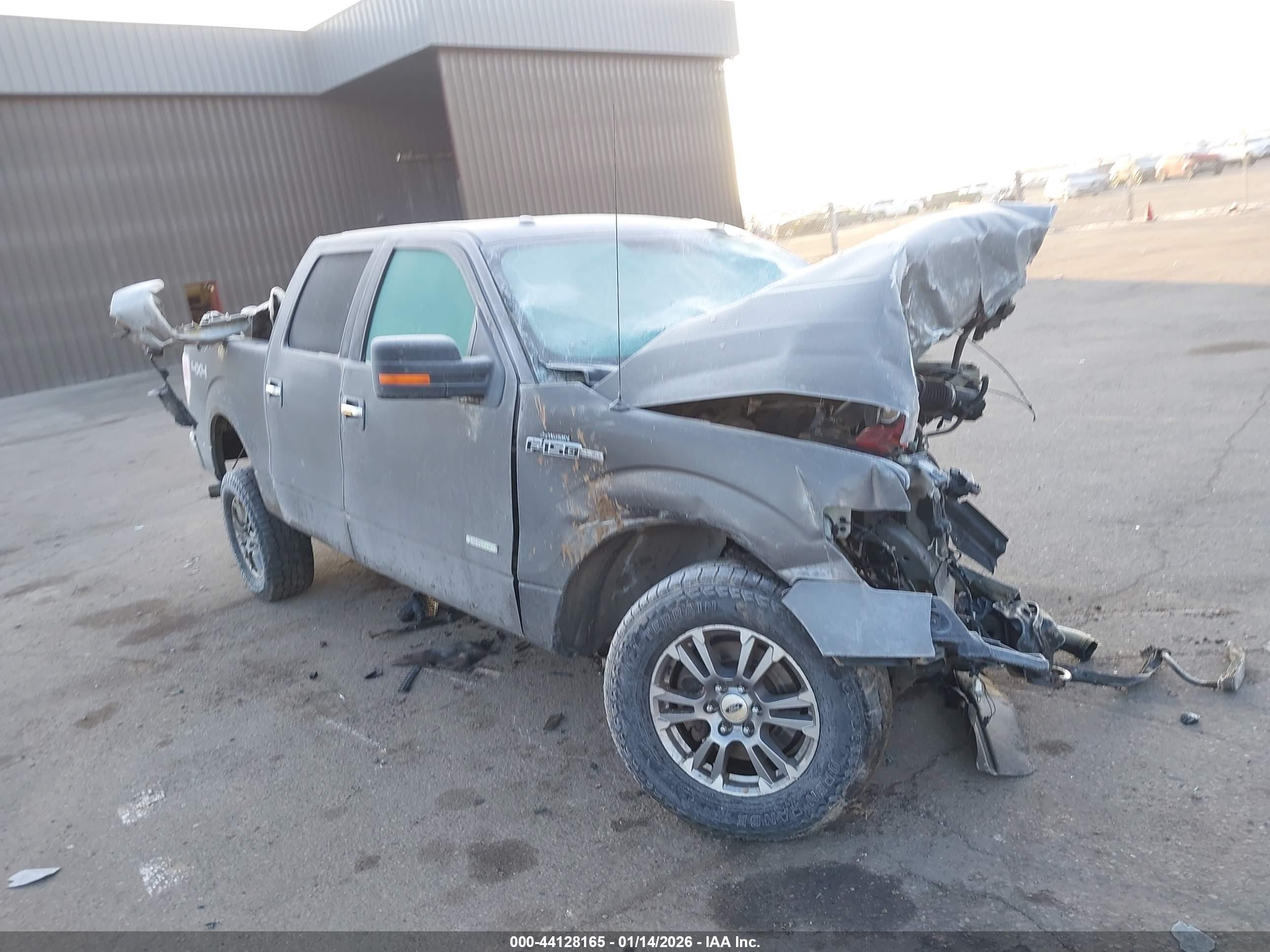 2011 Ford F150 Supercrew Gray vin: 1FTFW1ET5BF195415
