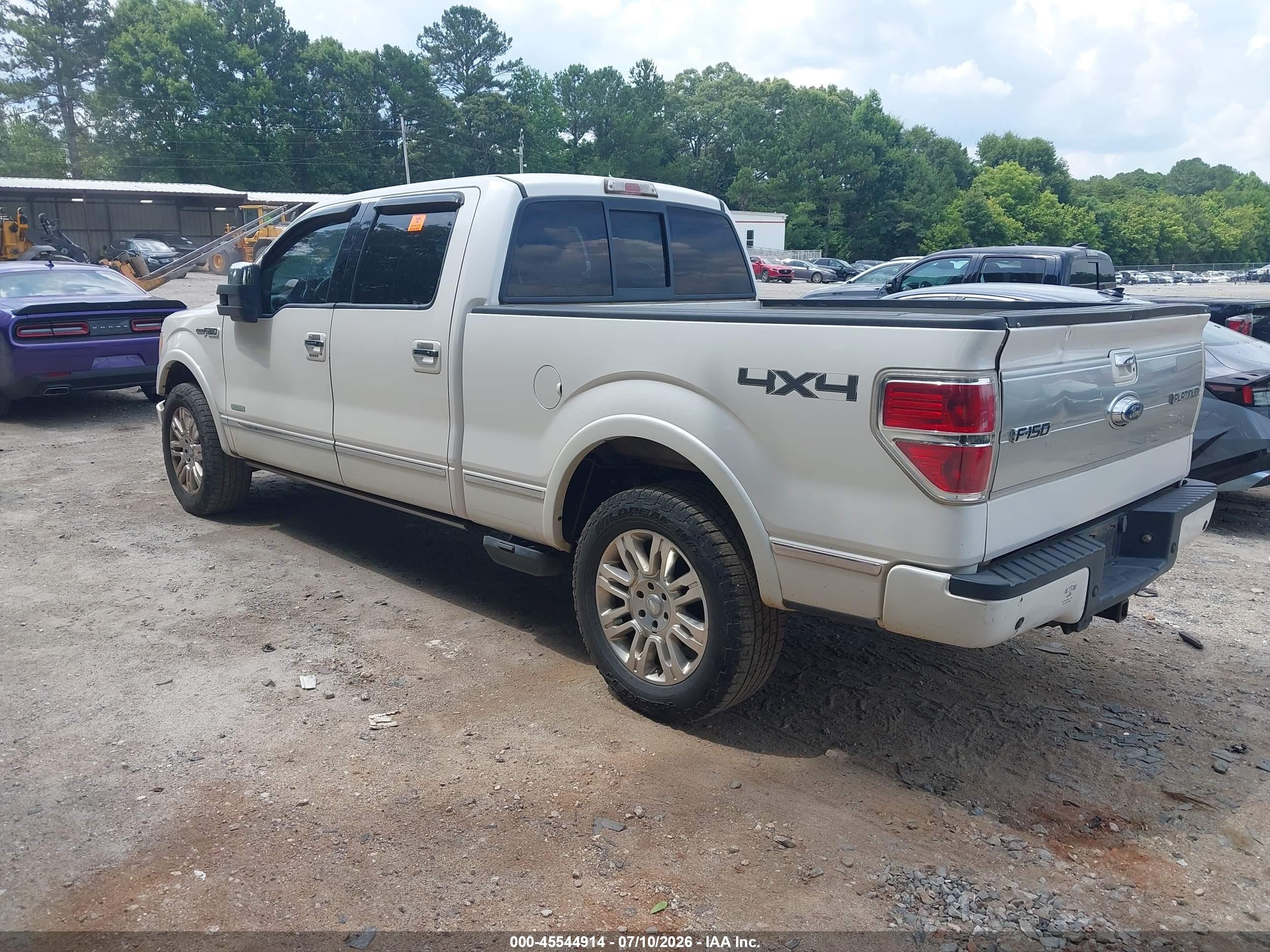 2011 Ford F-150 Fx4/king Ranch/lariat/platinum/xlt Белый vin: 1FTFW1ET5BFD00005