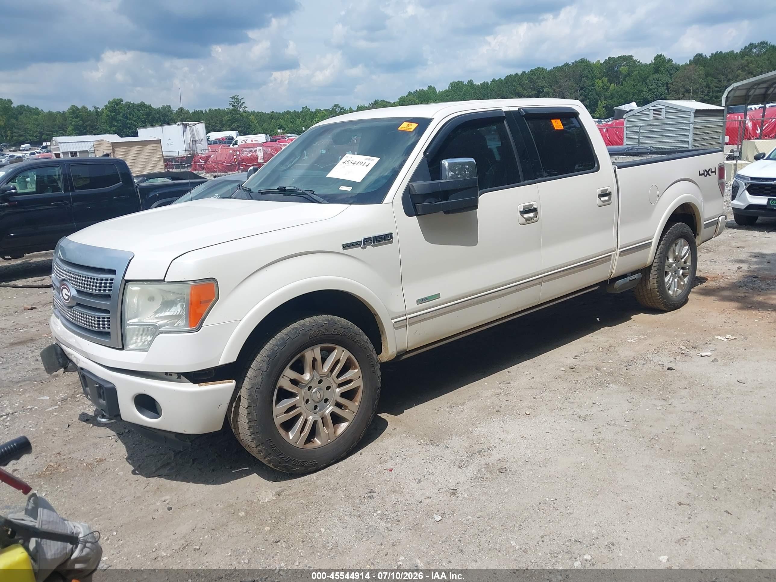 2011 Ford F-150 Fx4/king Ranch/lariat/platinum/xlt Белый vin: 1FTFW1ET5BFD00005