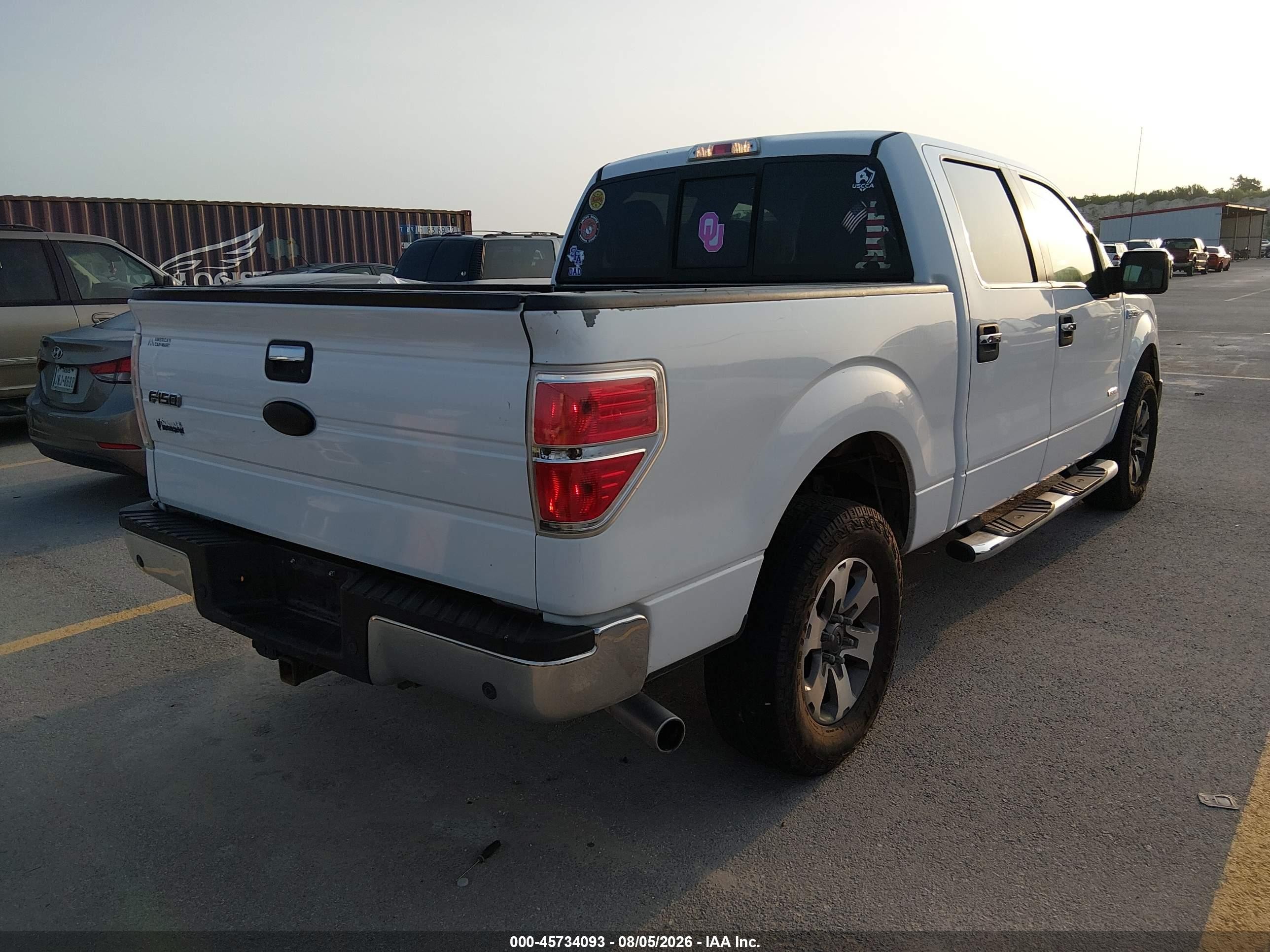 2011 Ford F-150 Xlt White vin: 1FTFW1ET5BKD78873