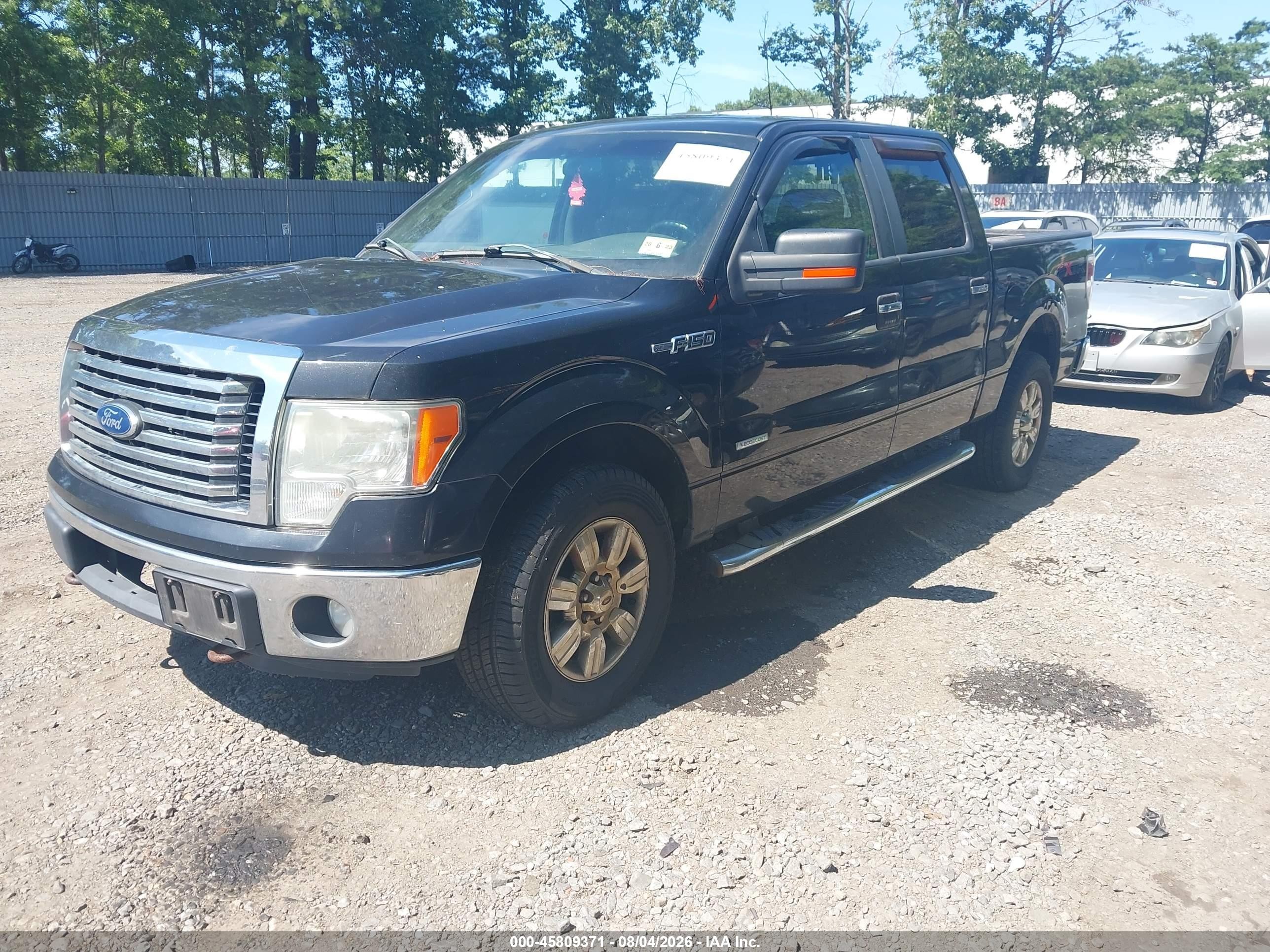 2012 Ford F-150 Xlt Black vin: 1FTFW1ET5CFA07688