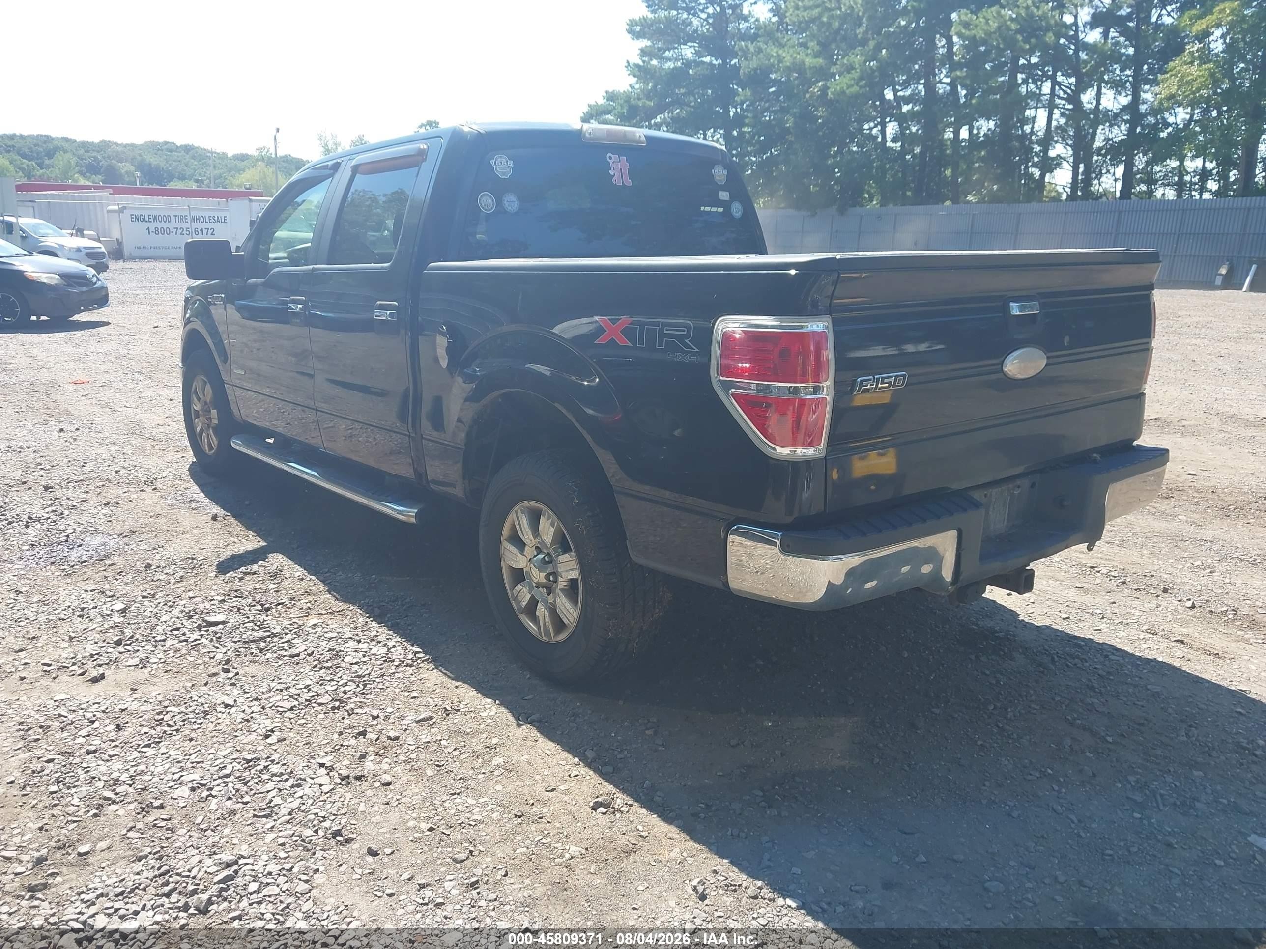 2012 Ford F-150 Xlt Black vin: 1FTFW1ET5CFA07688