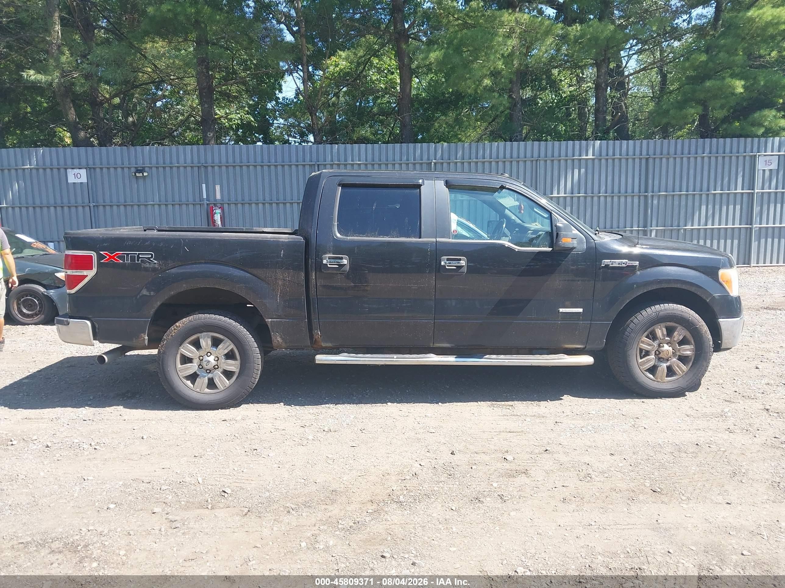 2012 Ford F-150 Xlt Black vin: 1FTFW1ET5CFA07688