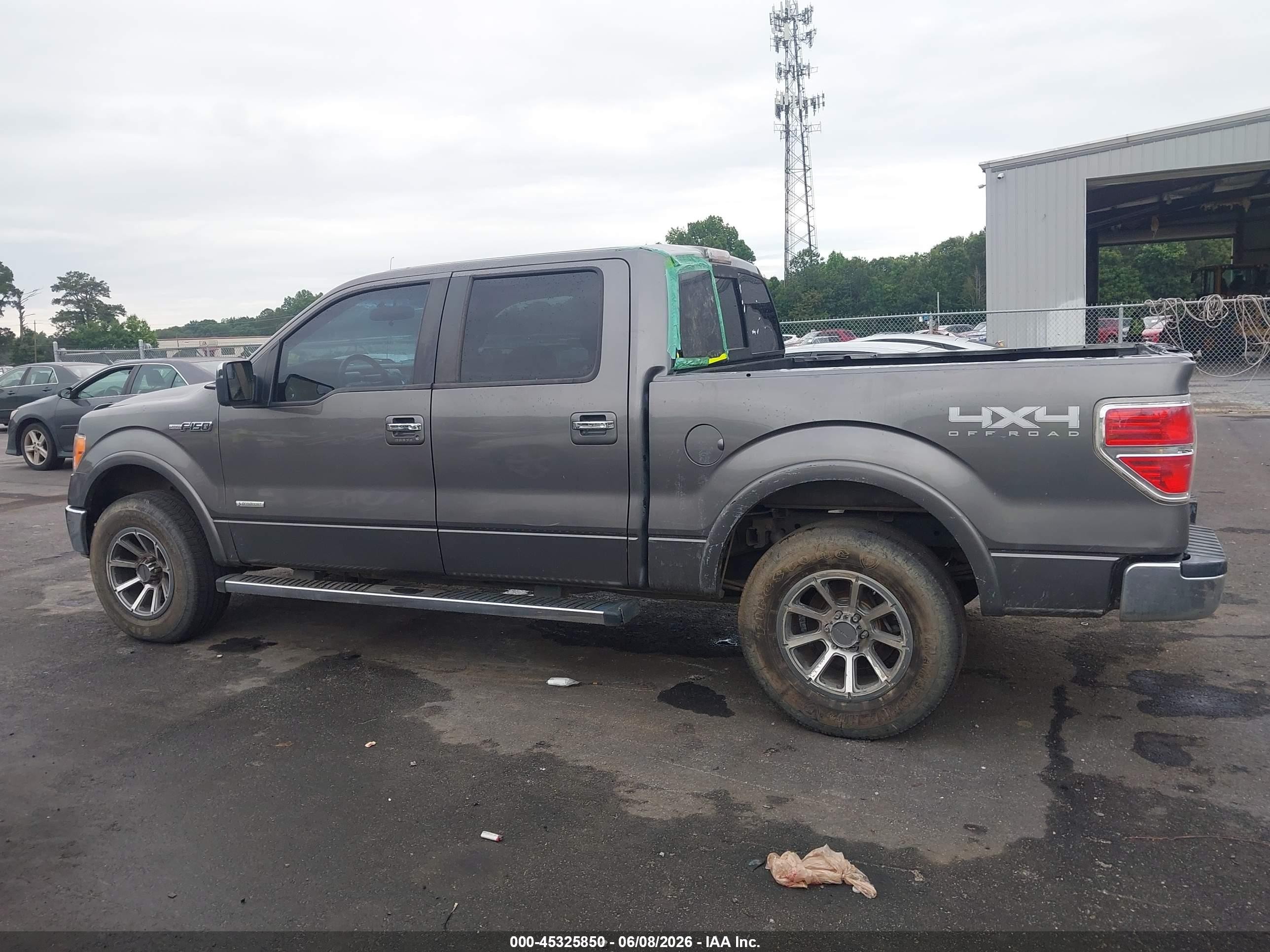 2012 Ford F-150 Lariat Gray vin: 1FTFW1ET5CFB09895