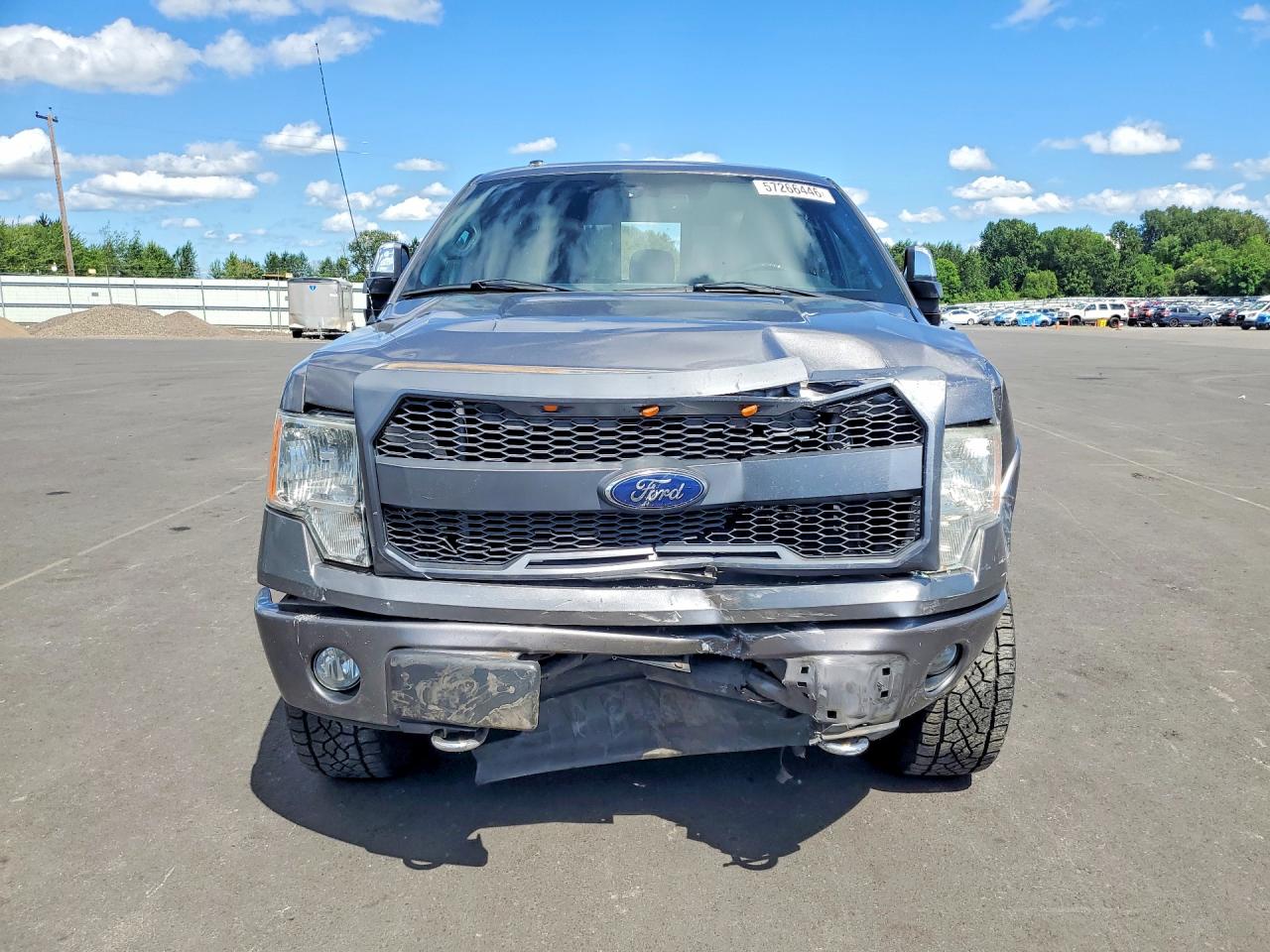2012 Ford F150 Supercrew Gray vin: 1FTFW1ET5CFB18208