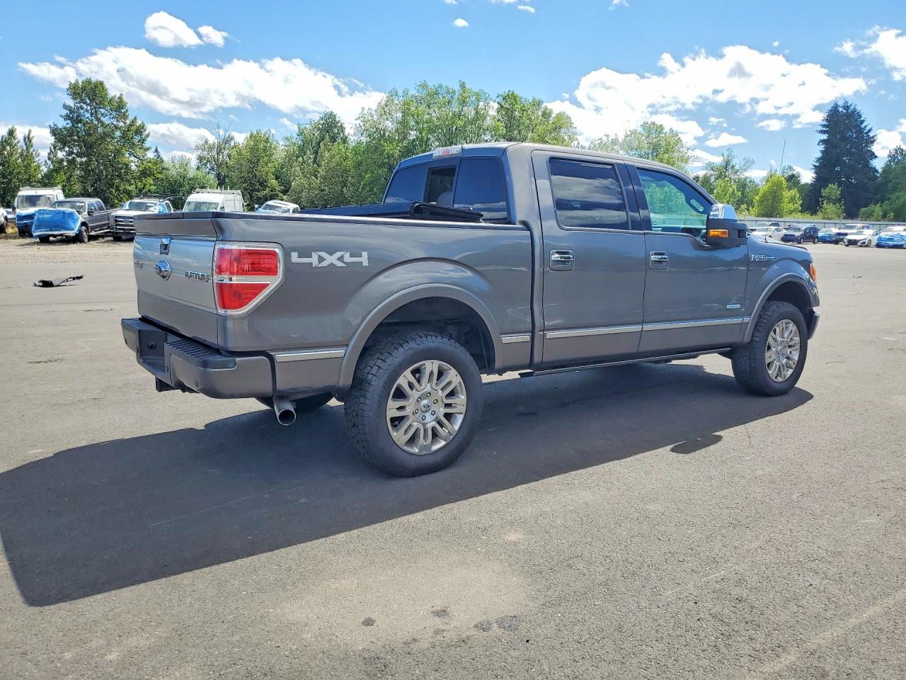 2012 Ford F150 Supercrew Gray vin: 1FTFW1ET5CFB18208