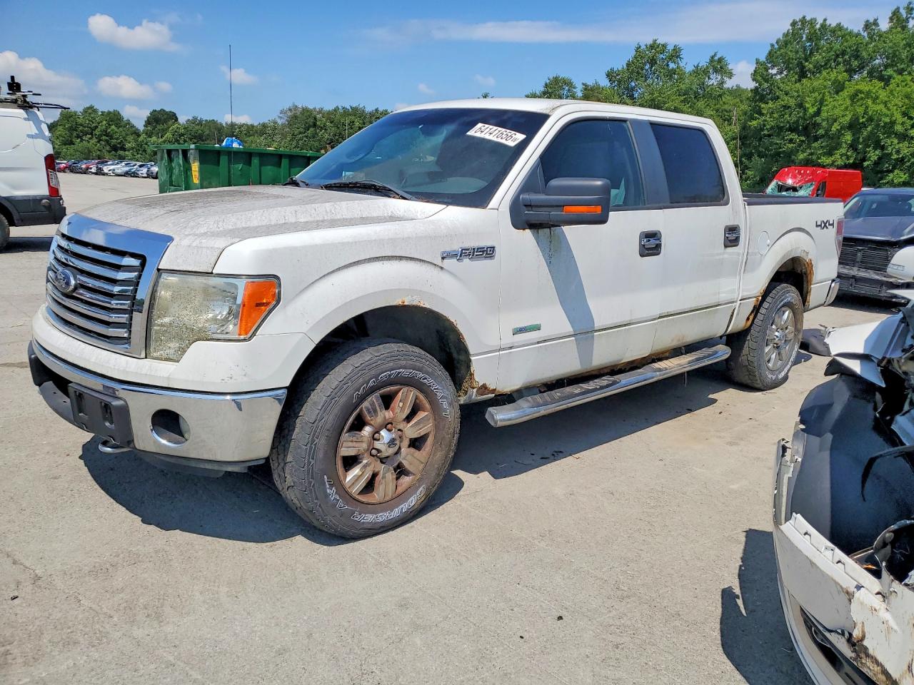 2012 Ford F150 Supercrew White vin: 1FTFW1ET5CFB70535