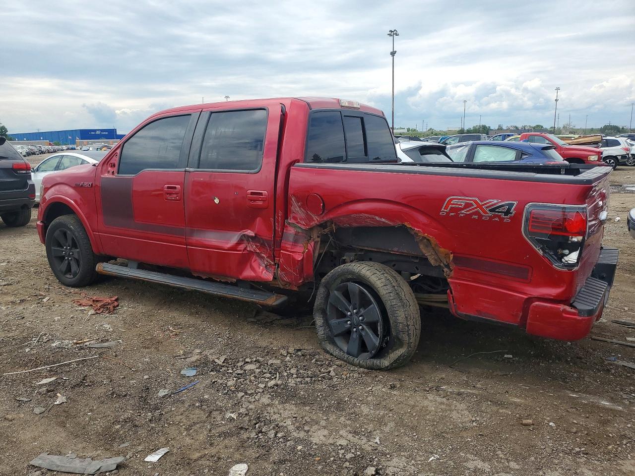2012 Ford F150 Supercrew Red vin: 1FTFW1ET5CFC54273