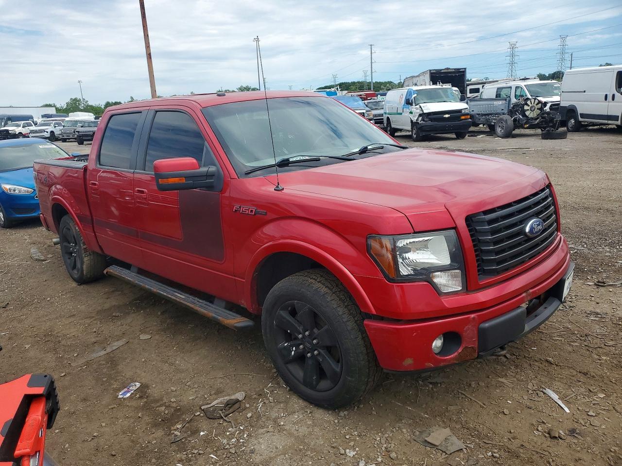 2012 Ford F150 Supercrew Red vin: 1FTFW1ET5CFC54273