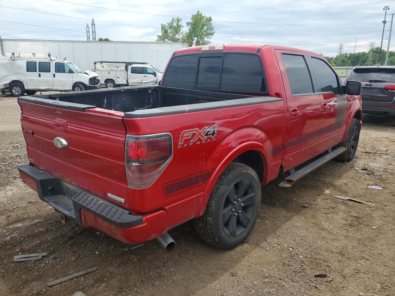 2012 Ford F150 Supercrew Red vin: 1FTFW1ET5CFC54273