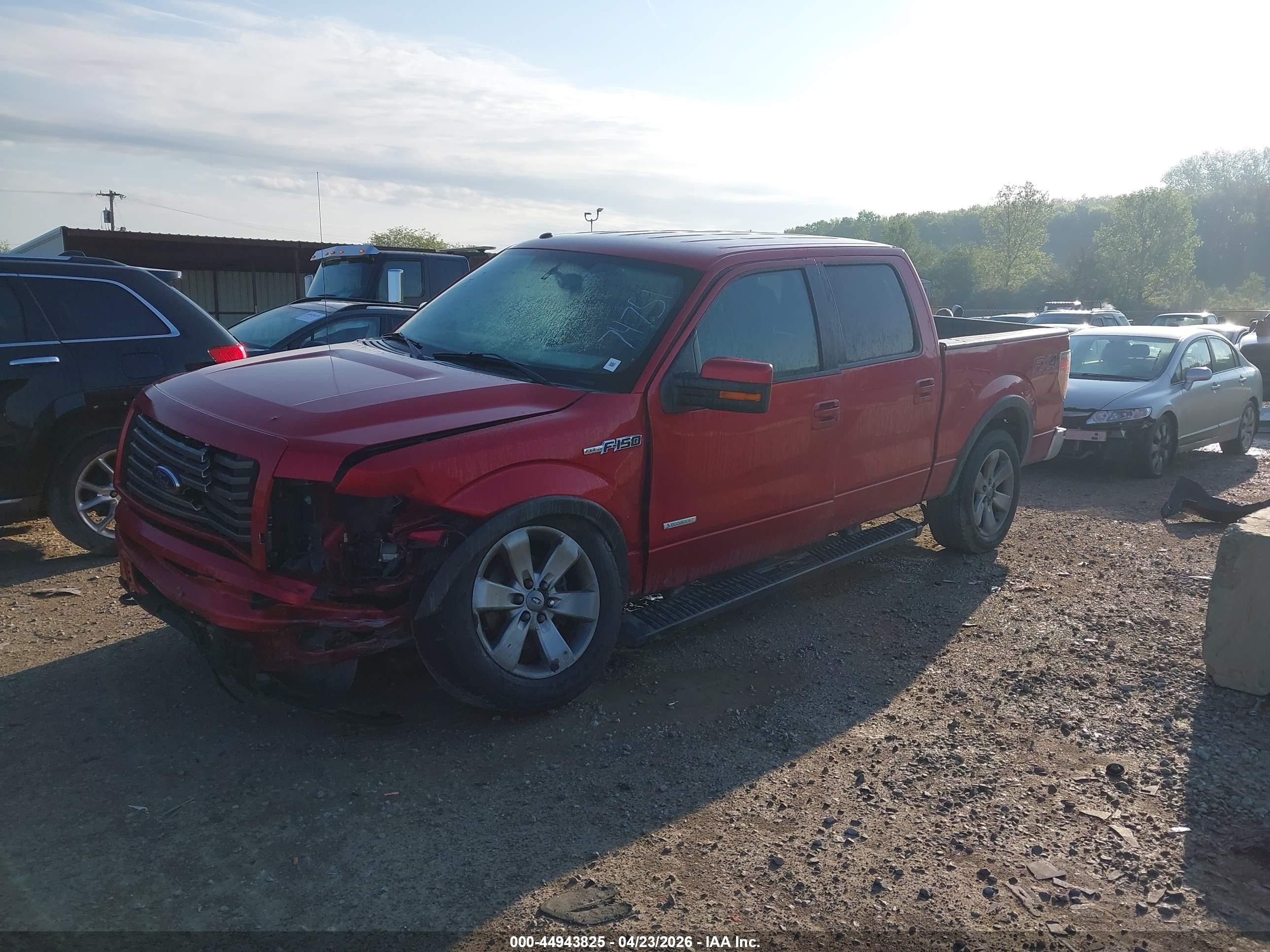 2012 Ford F-150 Fx4 Red vin: 1FTFW1ET5CFC74751