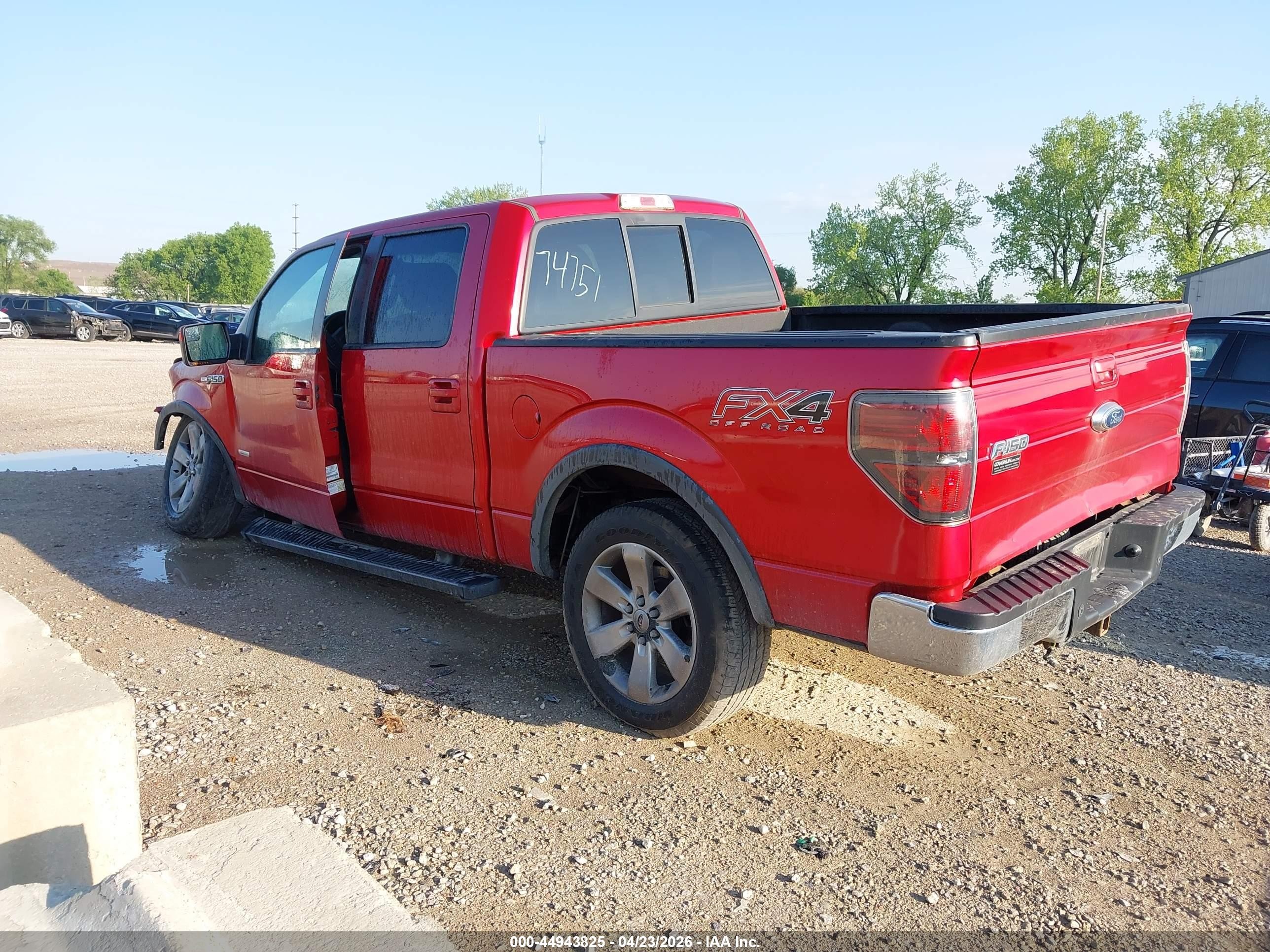 2012 Ford F-150 Fx4 Red vin: 1FTFW1ET5CFC74751
