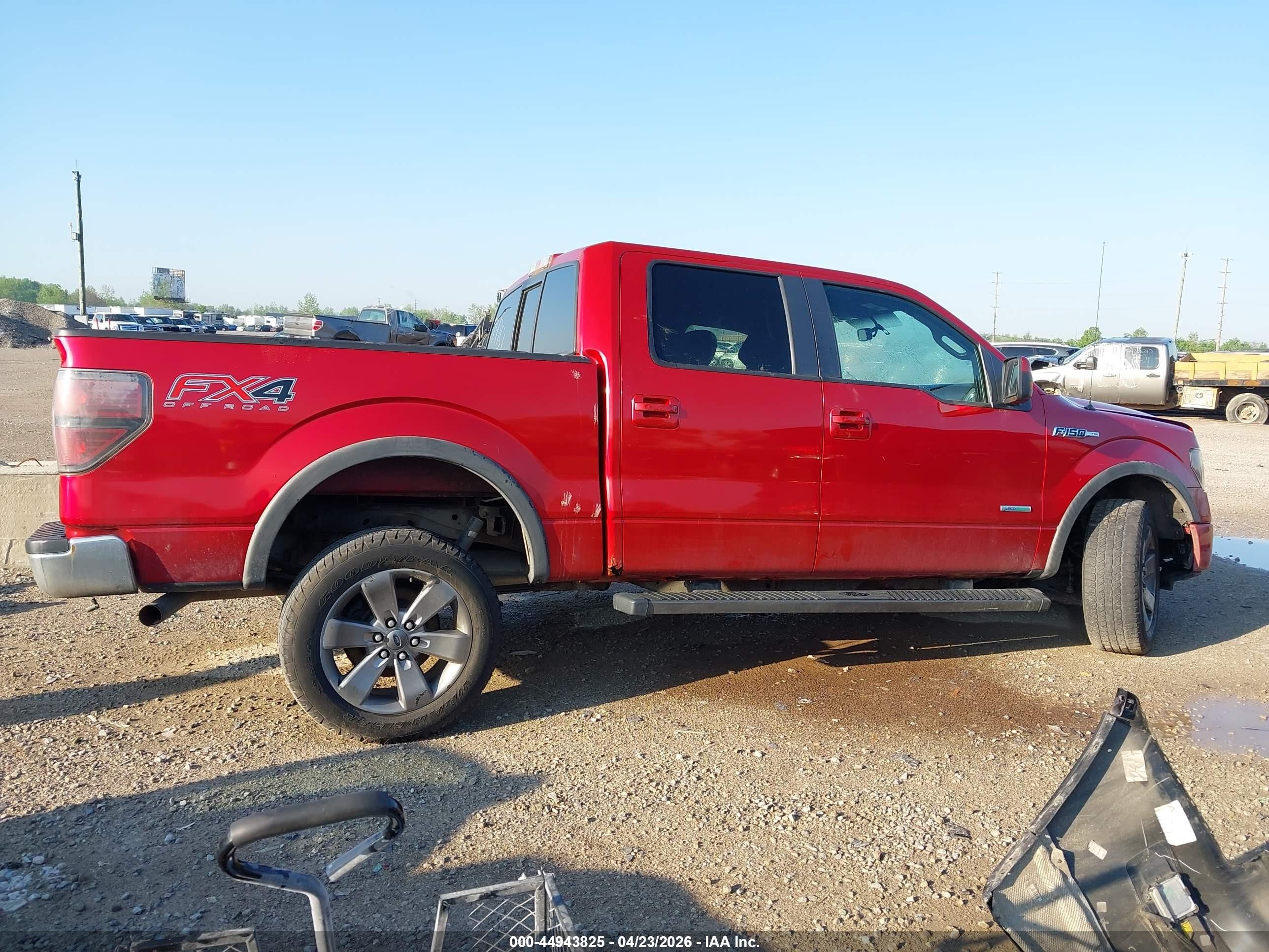 2012 Ford F-150 Fx4 Red vin: 1FTFW1ET5CFC74751