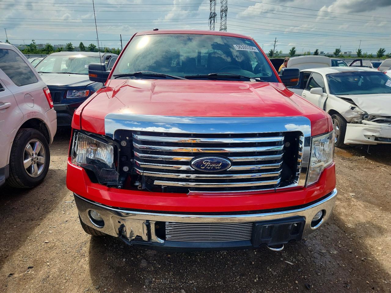 2012 Ford F150 Supercrew Красный vin: 1FTFW1ET5CFC91095
