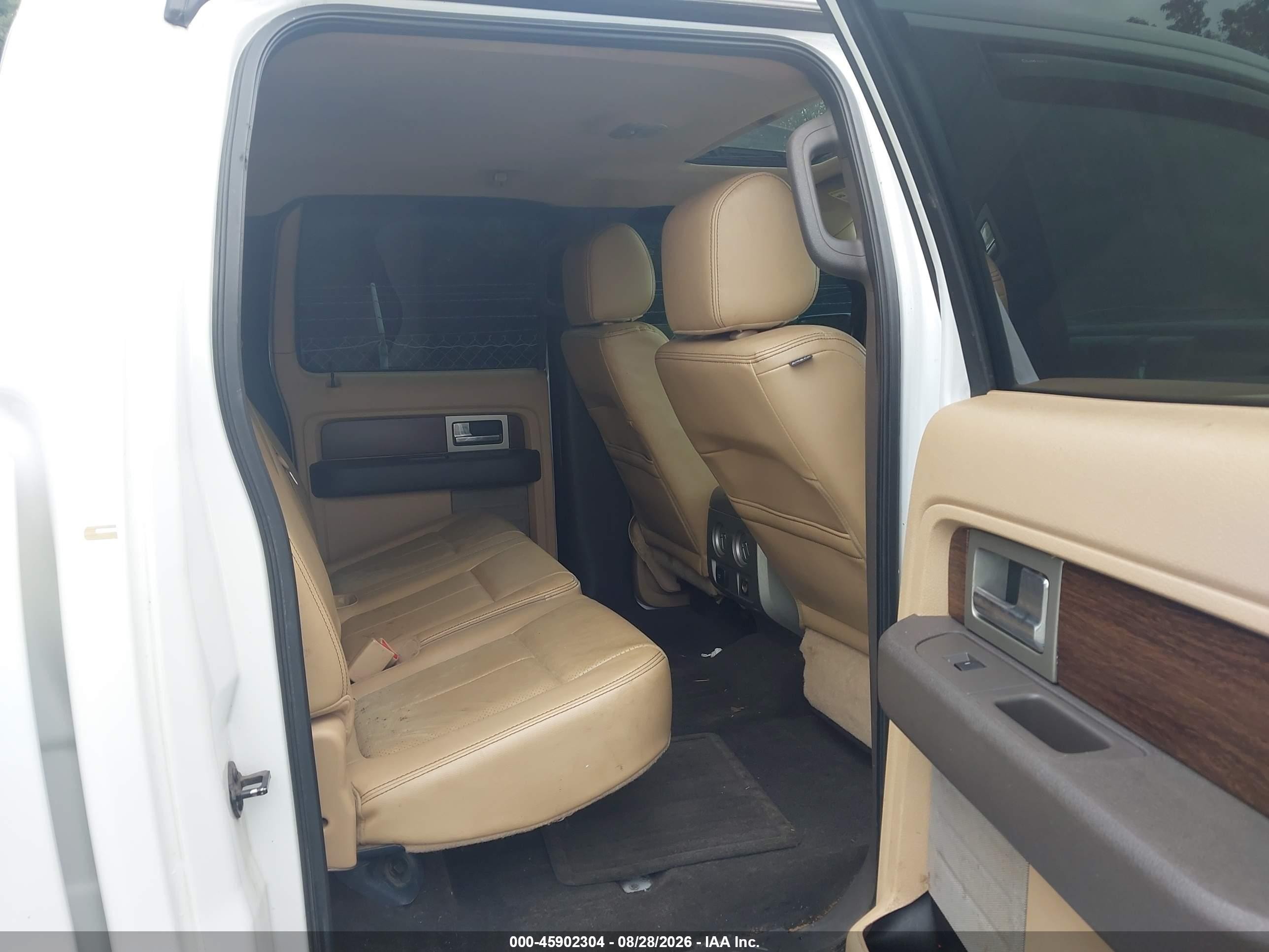 2013 Ford F-150 Lariat White vin: 1FTFW1ET5DFA71487