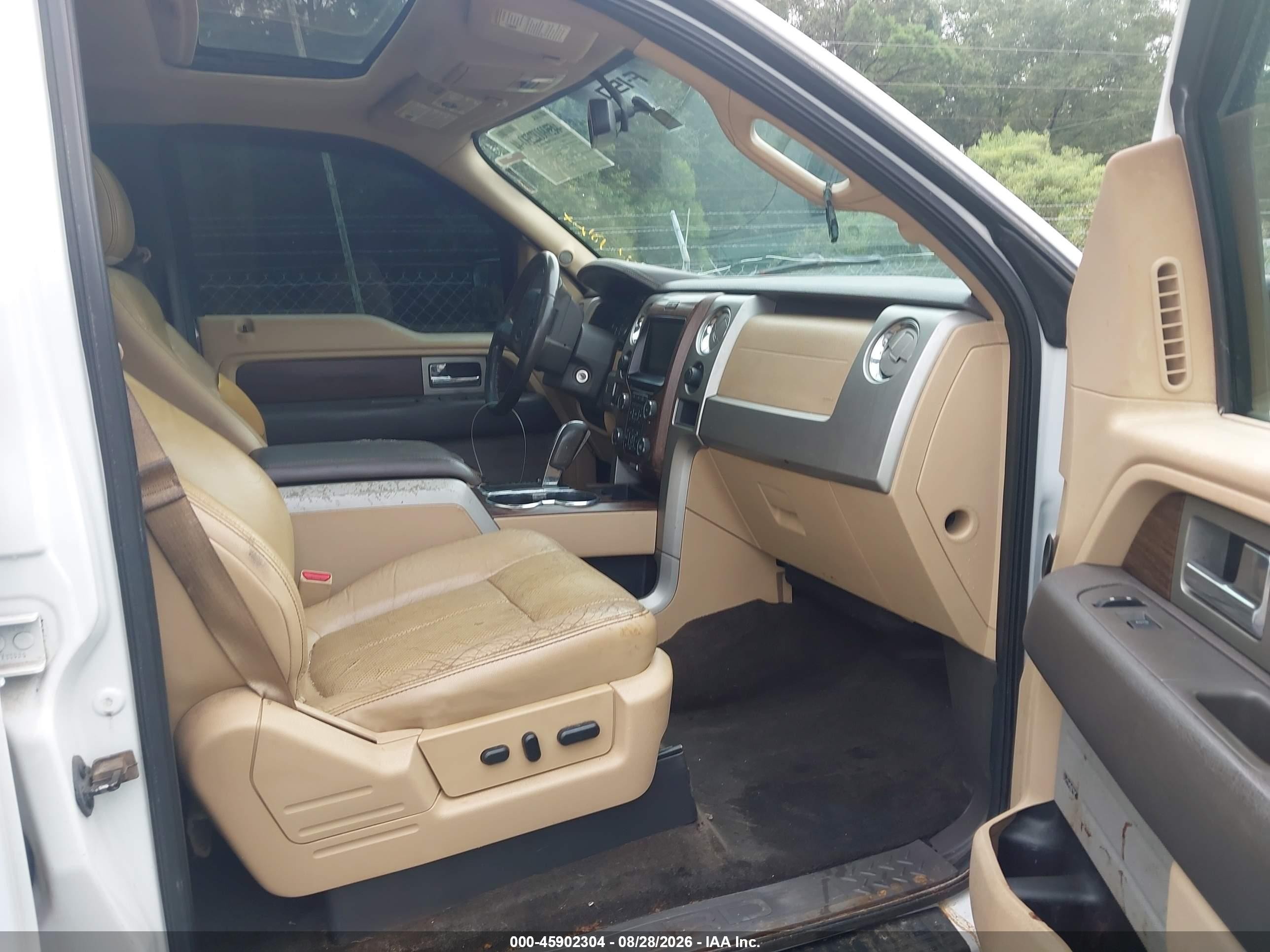 2013 Ford F-150 Lariat White vin: 1FTFW1ET5DFA71487