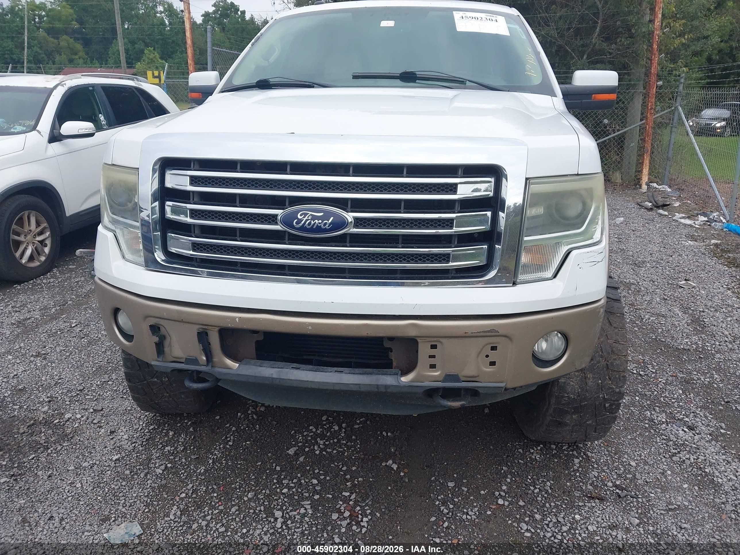 2013 Ford F-150 Lariat White vin: 1FTFW1ET5DFA71487