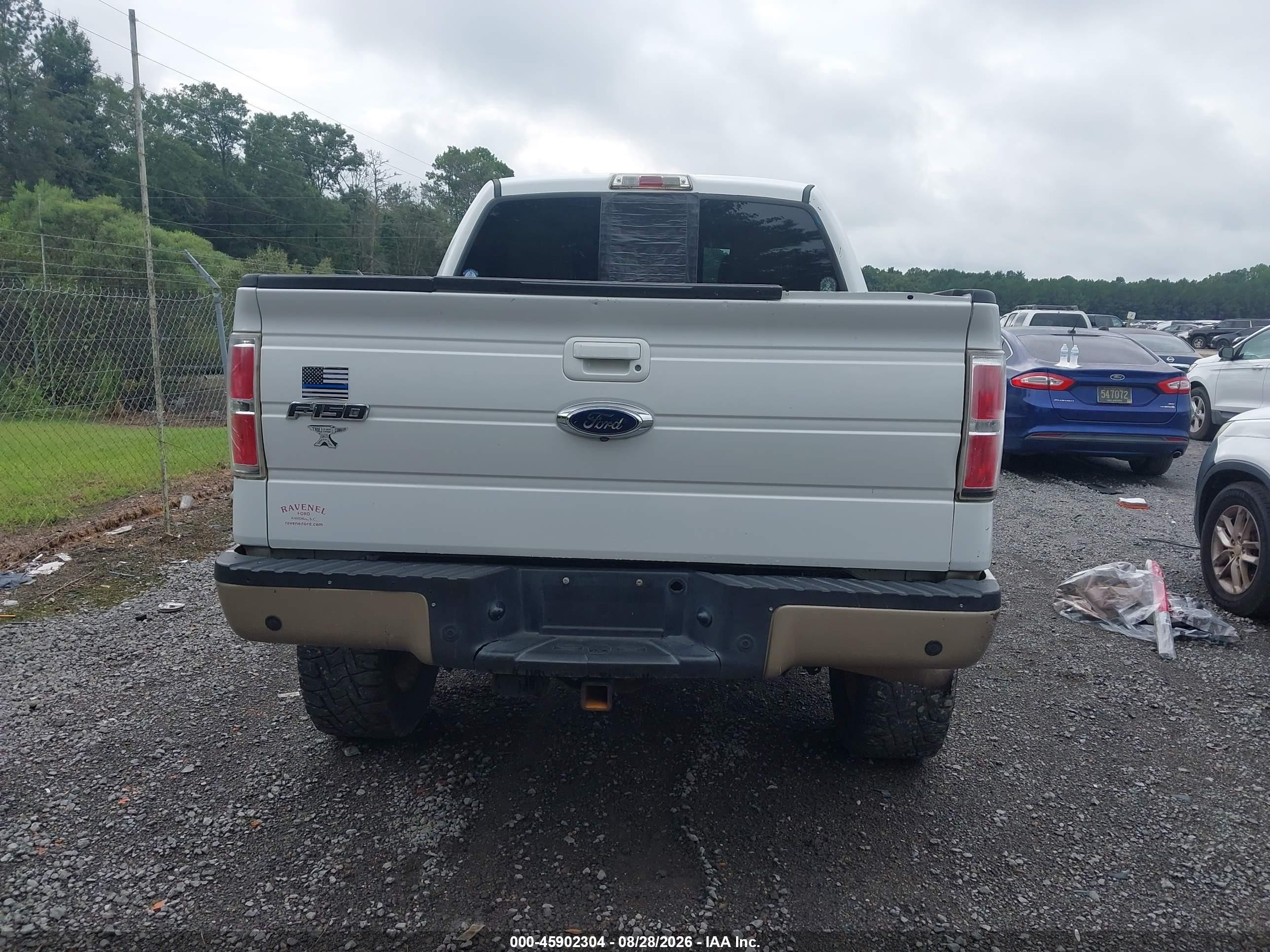 2013 Ford F-150 Lariat White vin: 1FTFW1ET5DFA71487