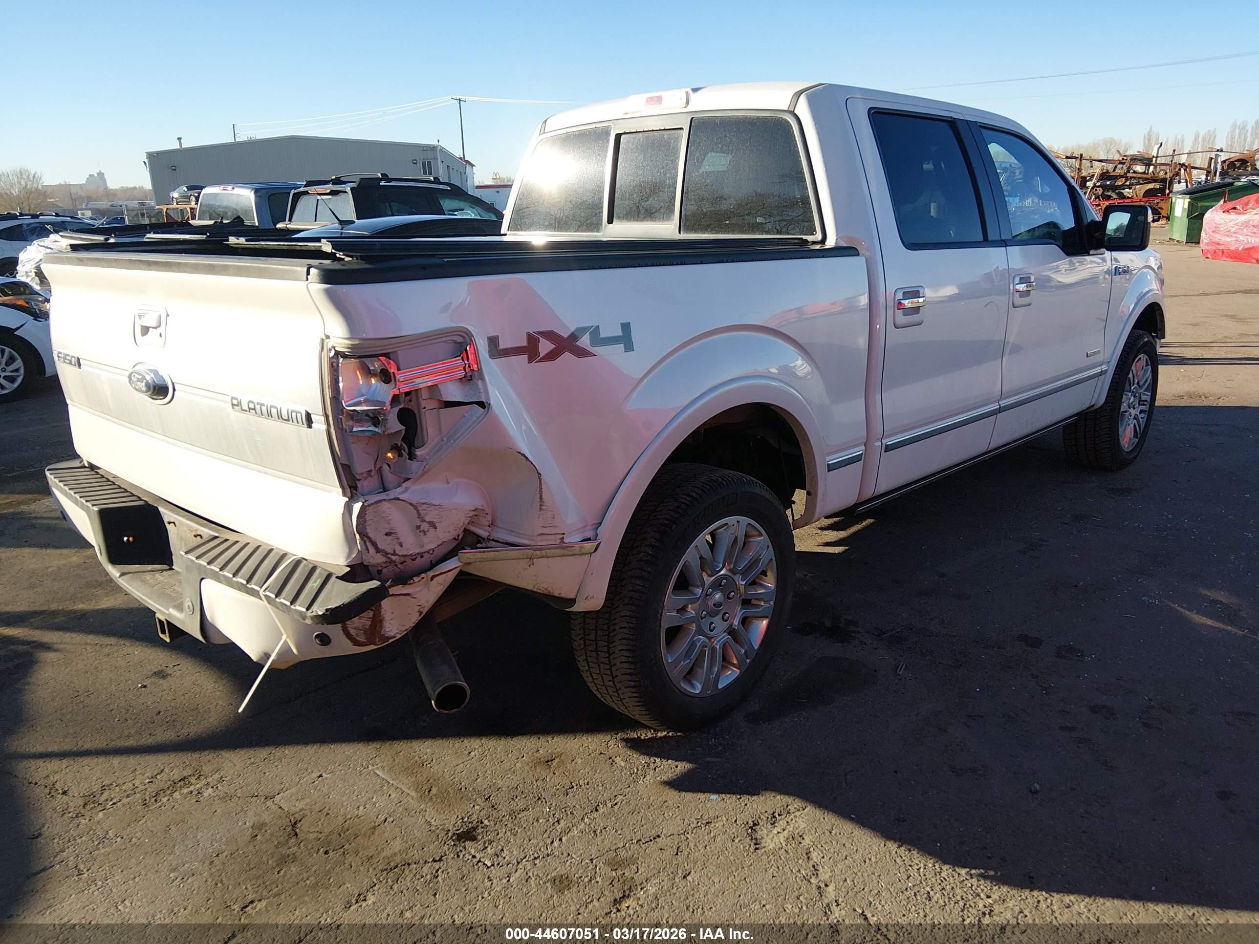 2013 Ford F-150 Platinum White vin: 1FTFW1ET5DFA86040