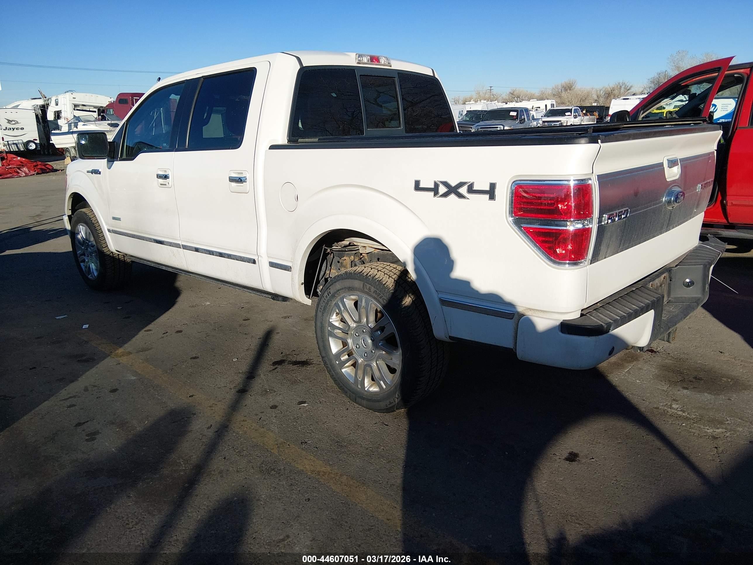 2013 Ford F-150 Platinum White vin: 1FTFW1ET5DFA86040