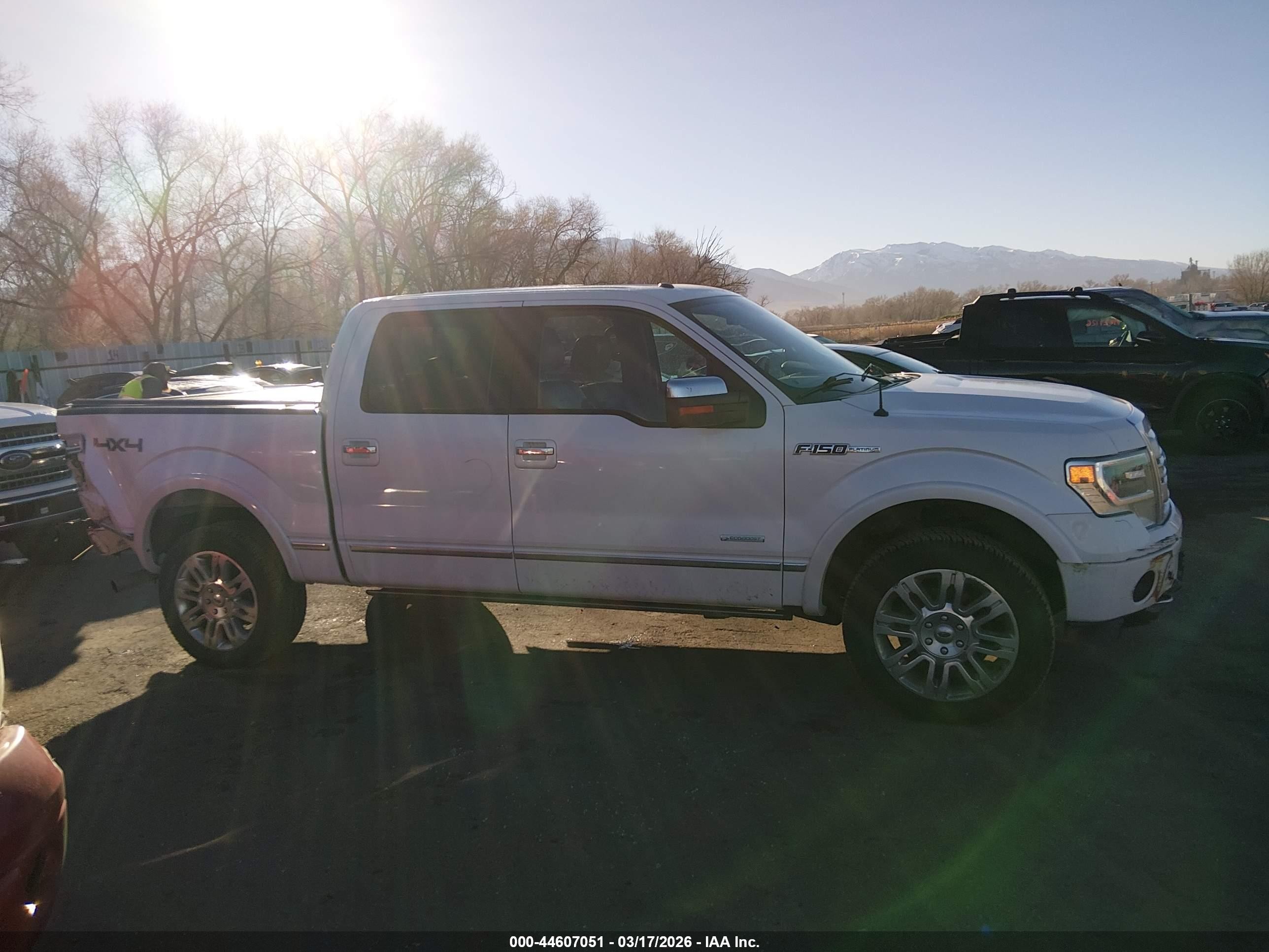2013 Ford F-150 Platinum White vin: 1FTFW1ET5DFA86040