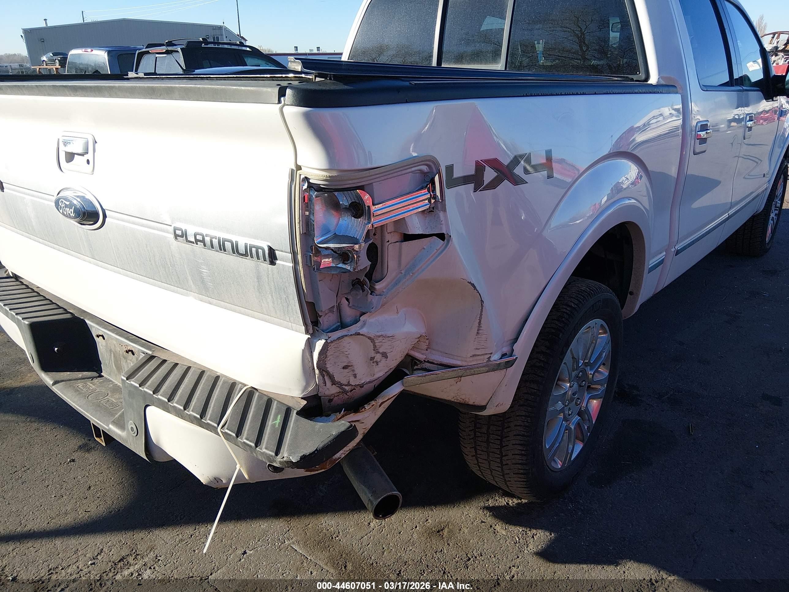 2013 Ford F-150 Platinum White vin: 1FTFW1ET5DFA86040
