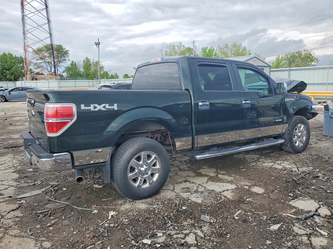 2013 Ford F150 Supercrew Зеленый vin: 1FTFW1ET5DFC78963