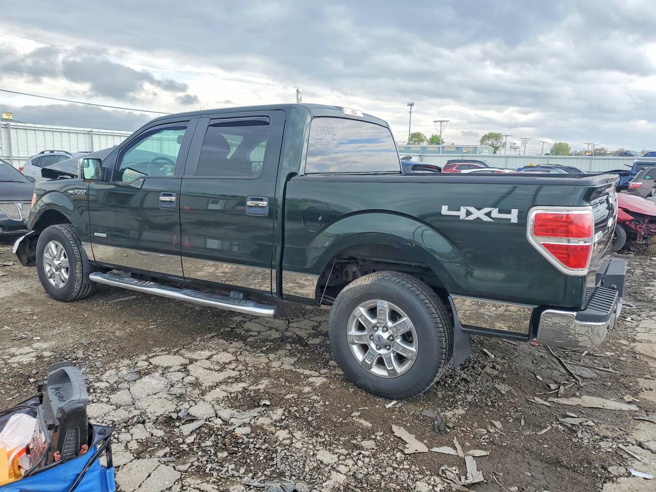 2013 Ford F150 Supercrew Зеленый vin: 1FTFW1ET5DFC78963