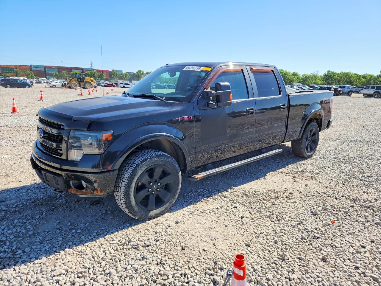 2013 Ford F150 Supercrew Black vin: 1FTFW1ET5DFD13078