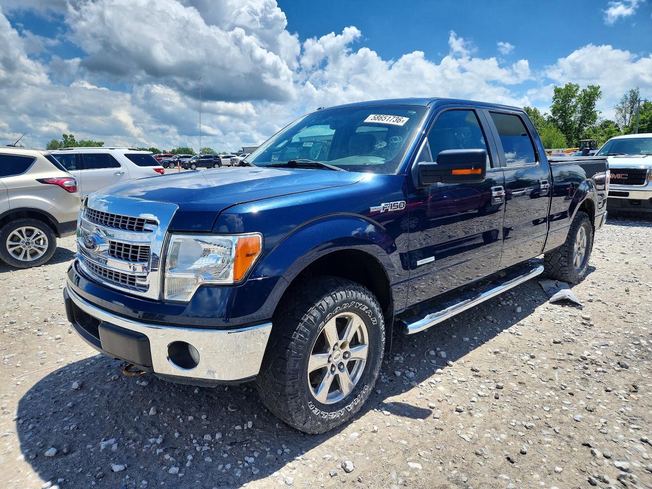 2013 Ford F150 Supercrew Синий vin: 1FTFW1ET5DFD51278