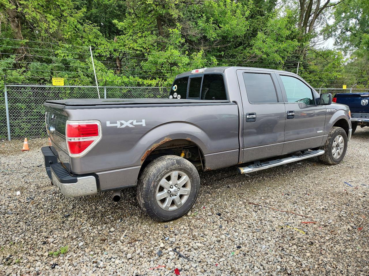 2013 Ford F150 Supercrew Gray vin: 1FTFW1ET5DFD78903