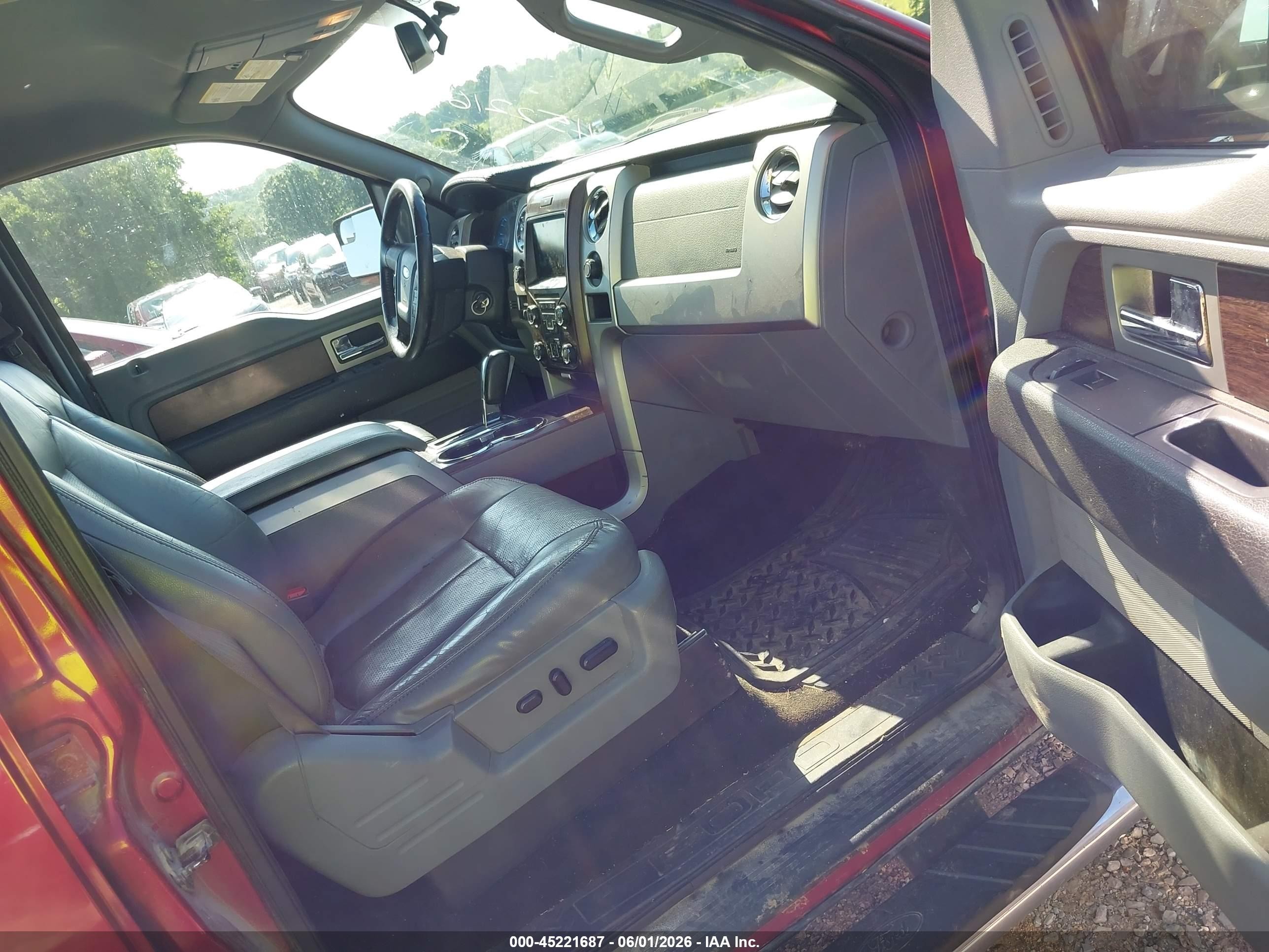 2013 Ford F-150 Lariat Red vin: 1FTFW1ET5DFD82840