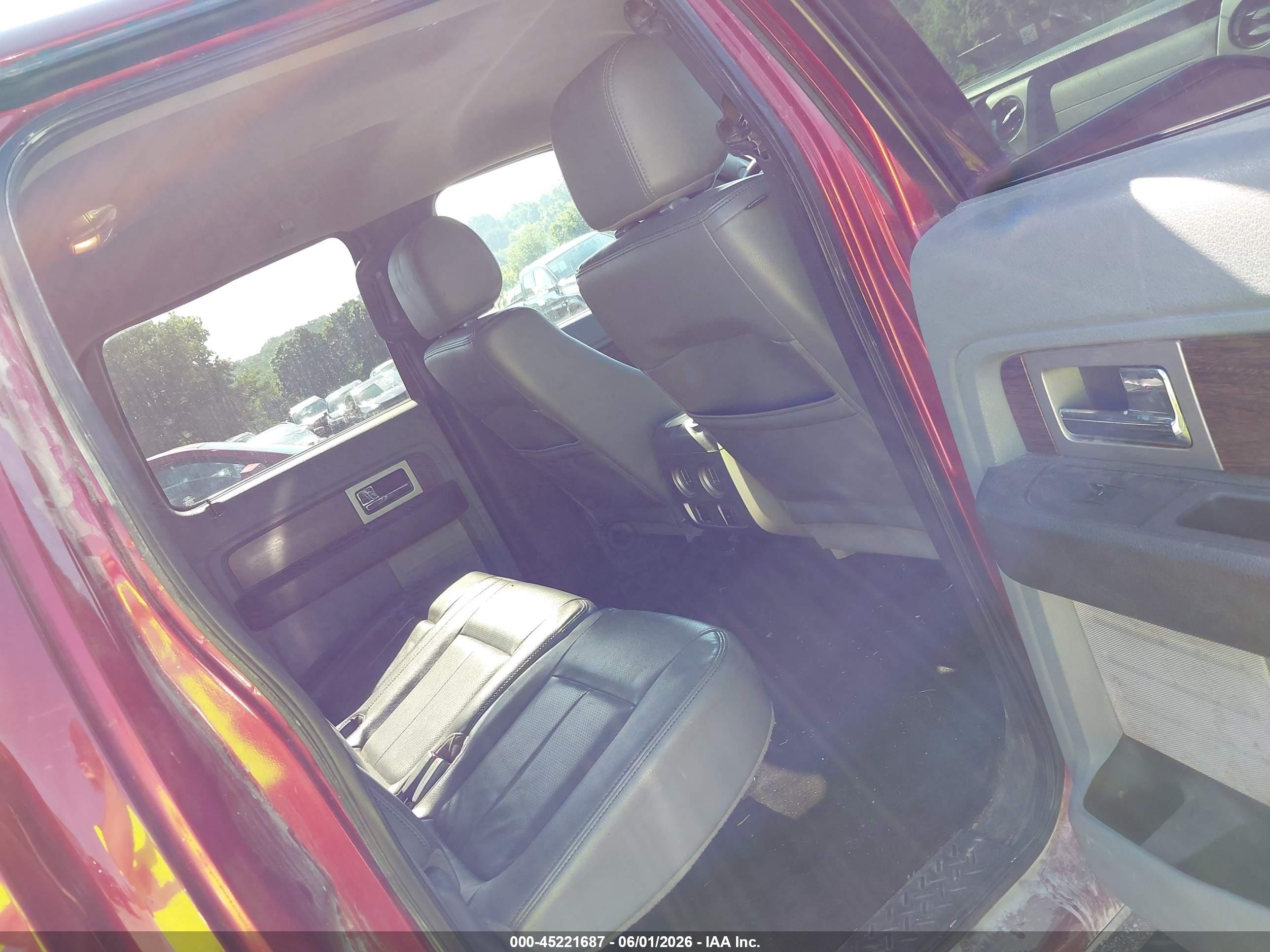 2013 Ford F-150 Lariat Red vin: 1FTFW1ET5DFD82840