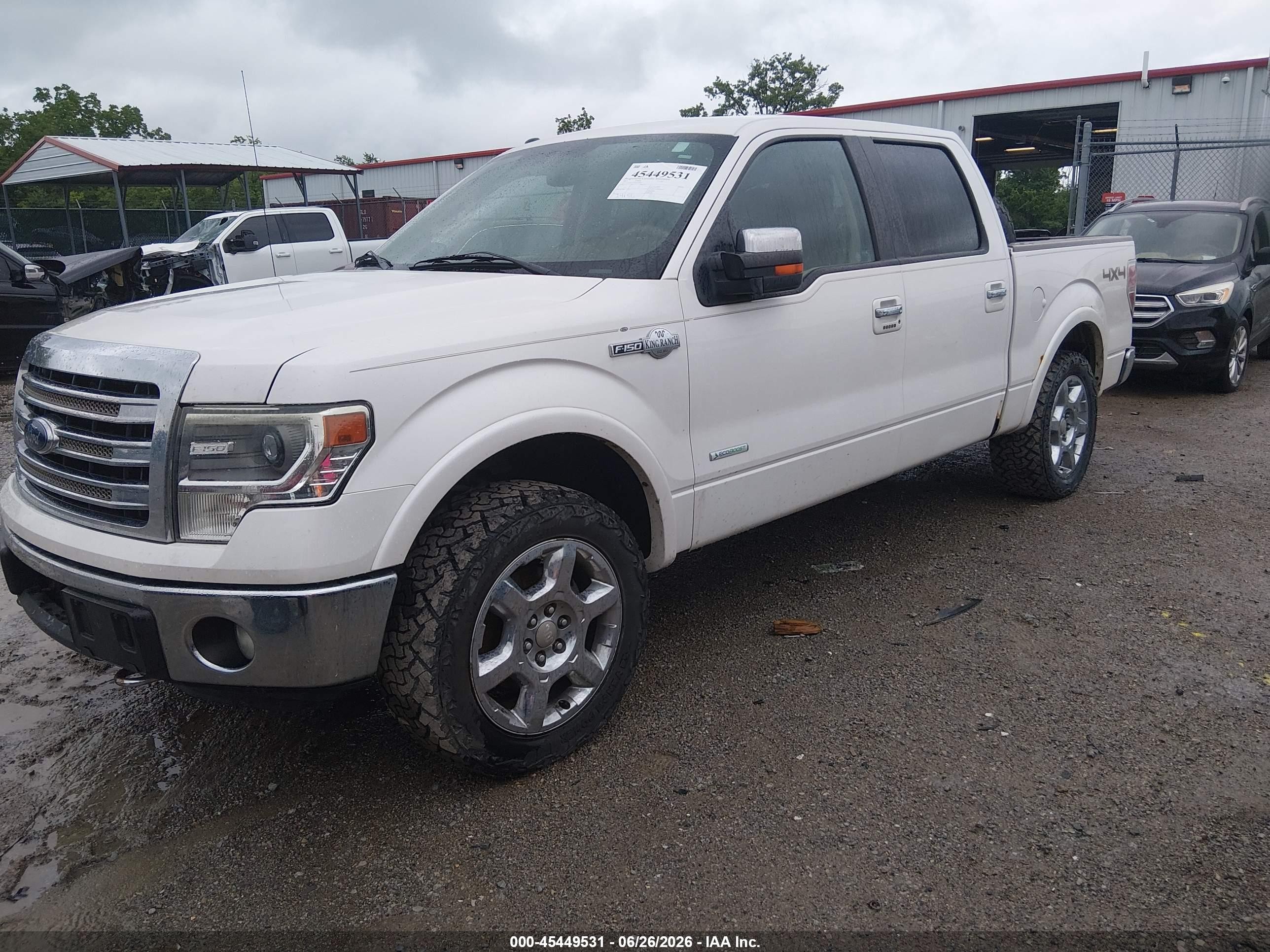 2013 Ford F-150 King Ranch Белый vin: 1FTFW1ET5DKD68928