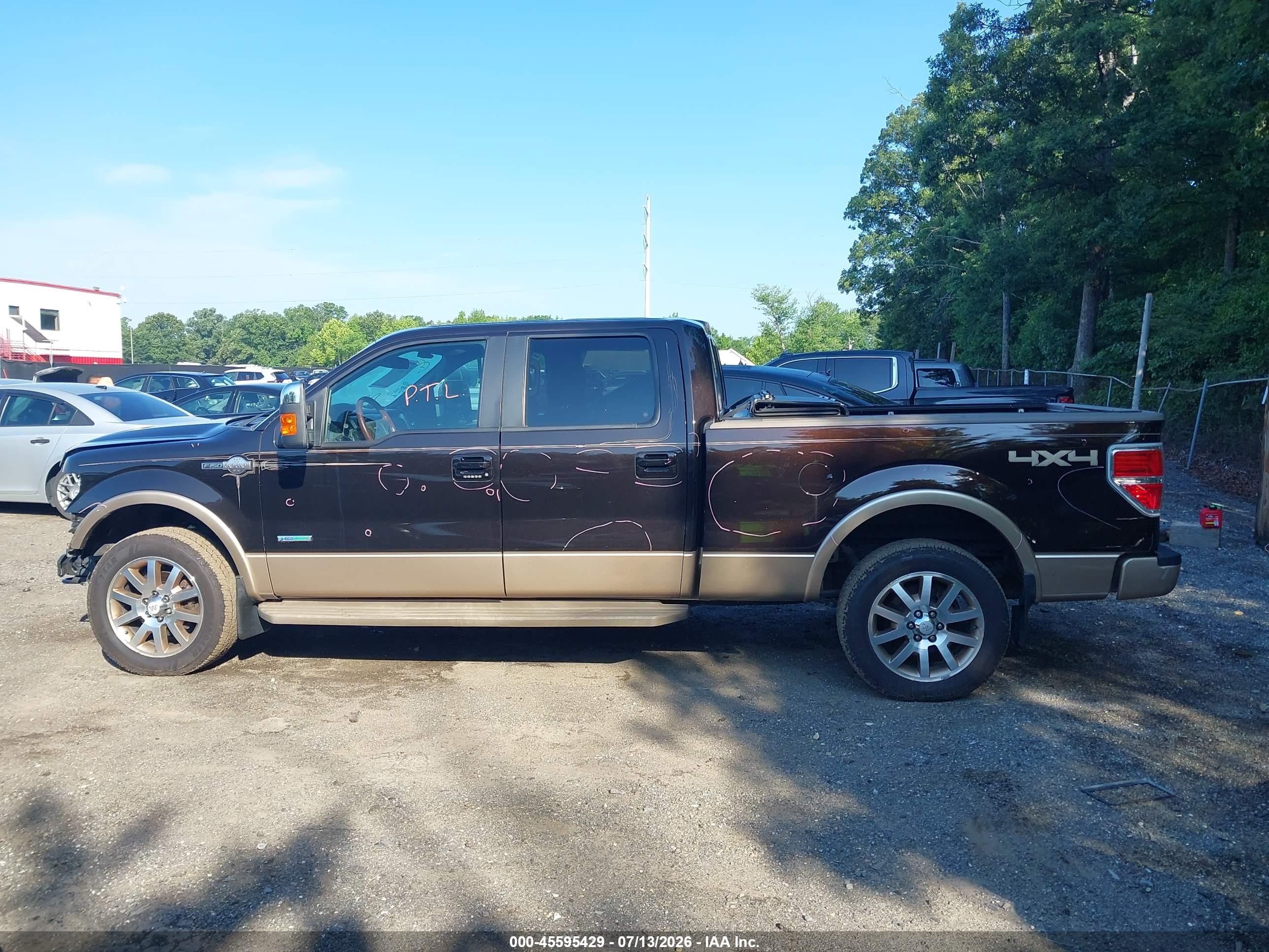 2013 Ford F-150 Fx4/king Ranch/lariat/limited/platinum/xl/xlt Maroon vin: 1FTFW1ET5DKE65031