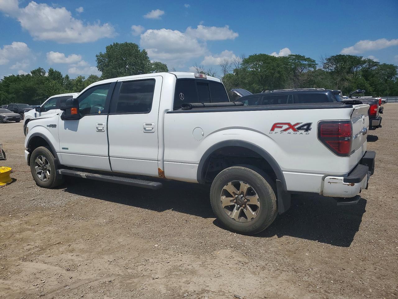 2013 Ford F150 Supercrew White vin: 1FTFW1ET5DKE82265