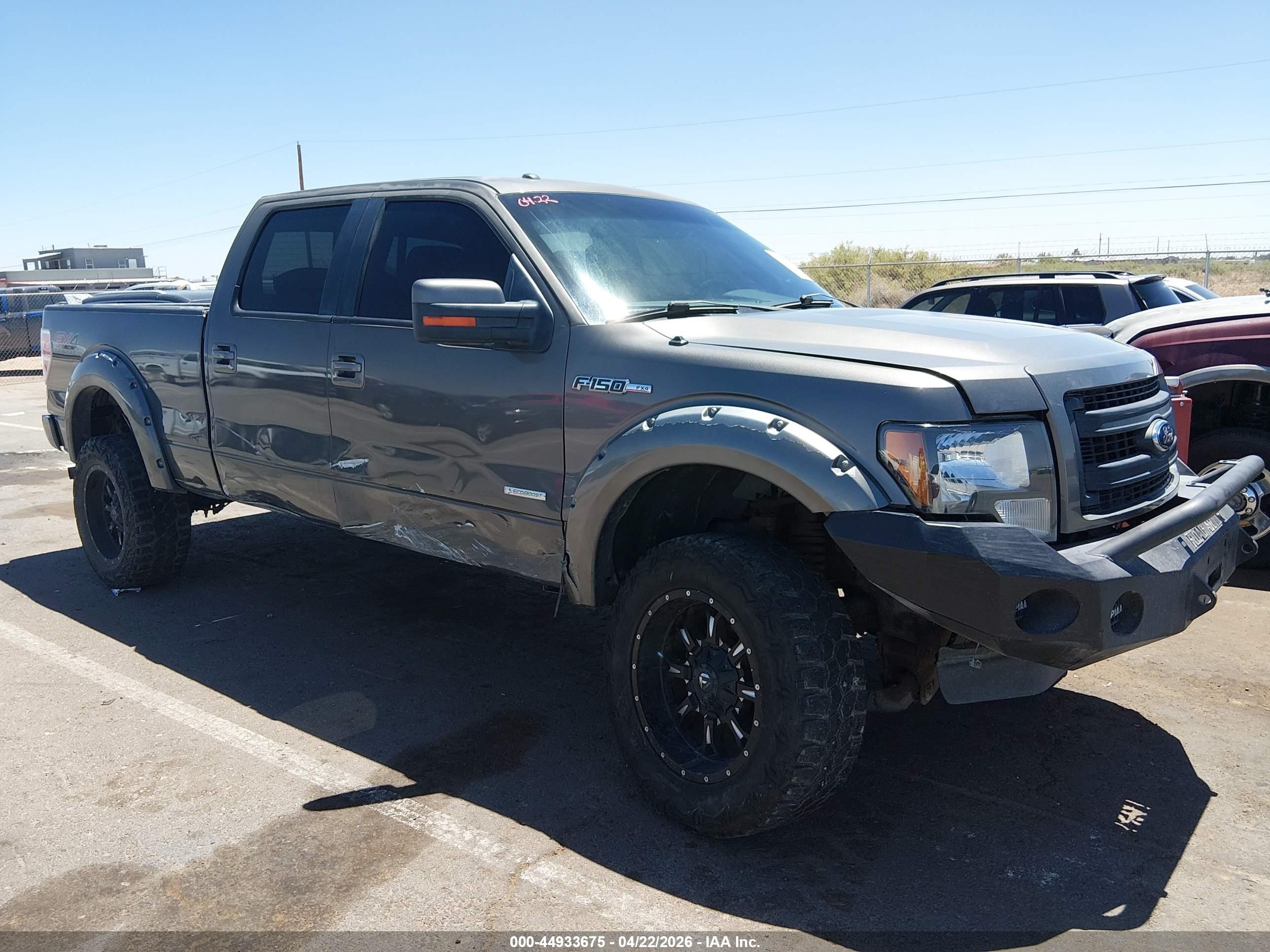 2013 Ford F-150 Fx4 Gray vin: 1FTFW1ET5DKF03552
