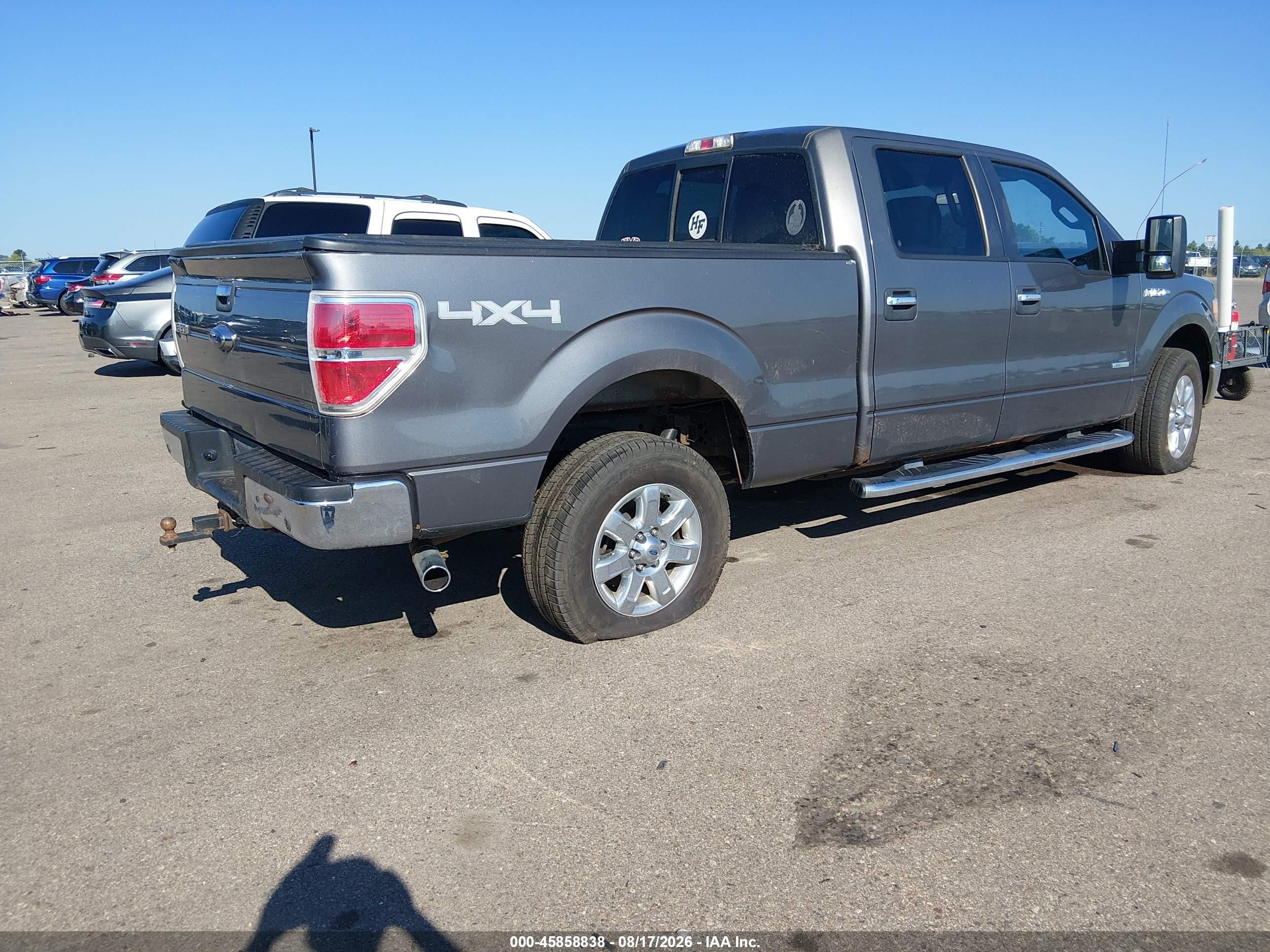2013 Ford F-150 Xlt Gray vin: 1FTFW1ET5DKF96699