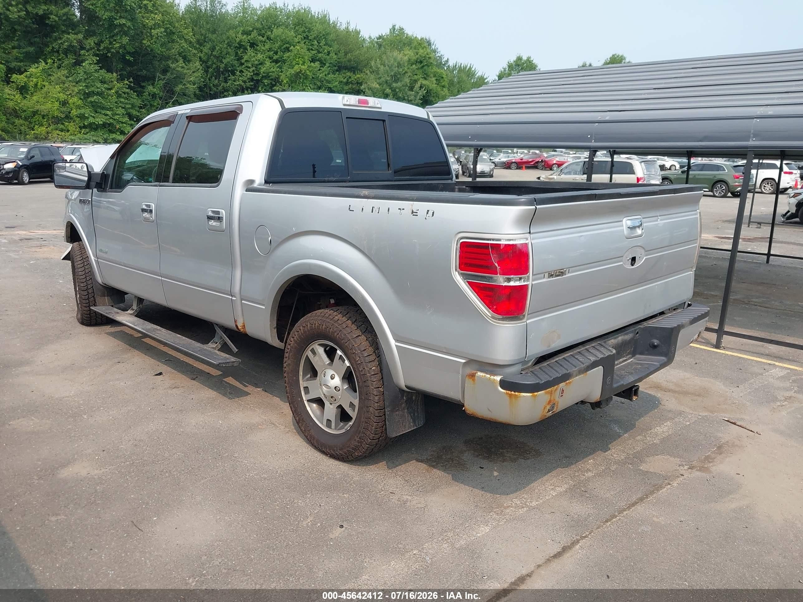 2014 Ford F-150 Limited Silver vin: 1FTFW1ET5EFA03952
