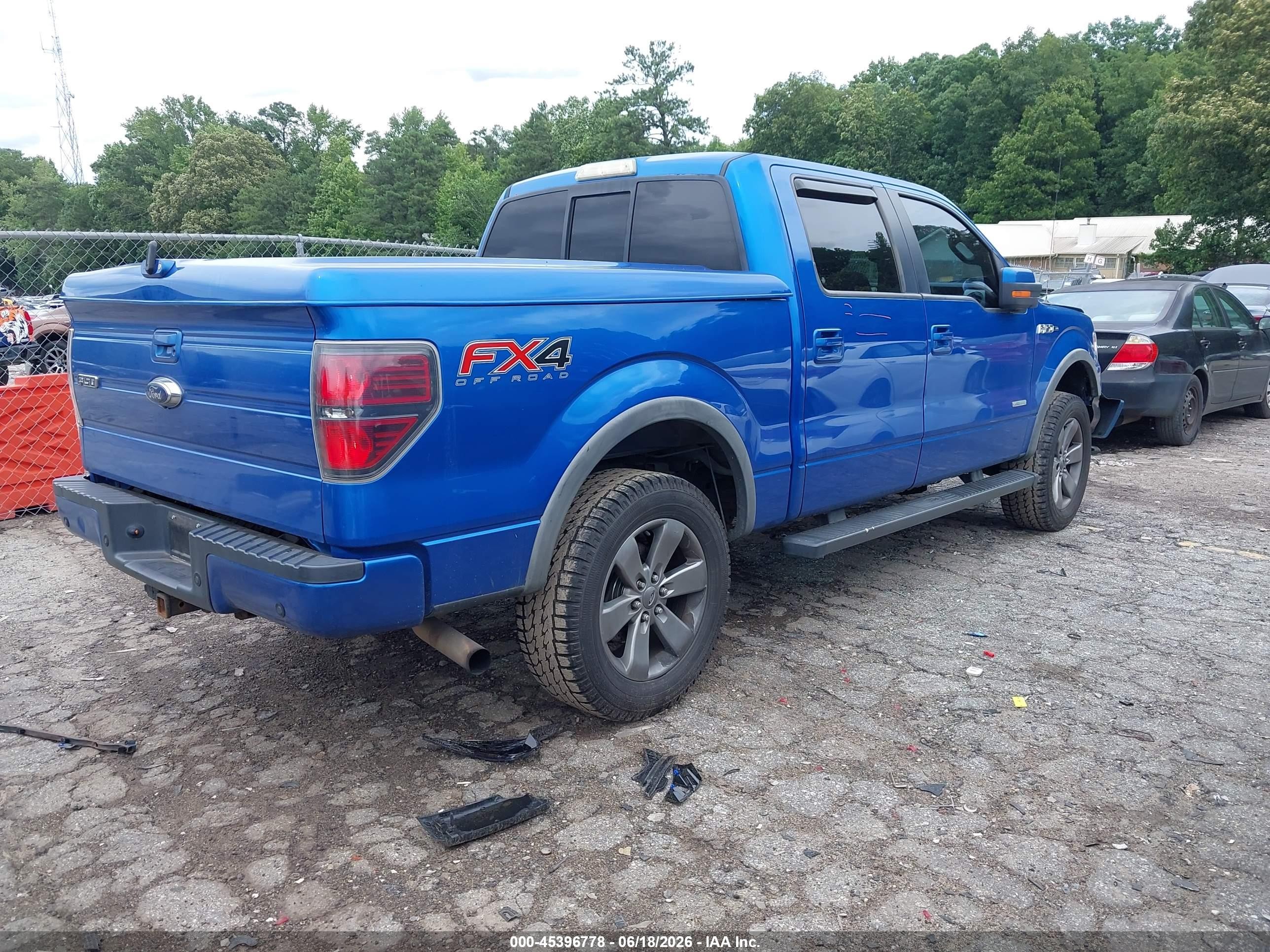 2014 Ford F-150 Fx4 Blue vin: 1FTFW1ET5EFA86346