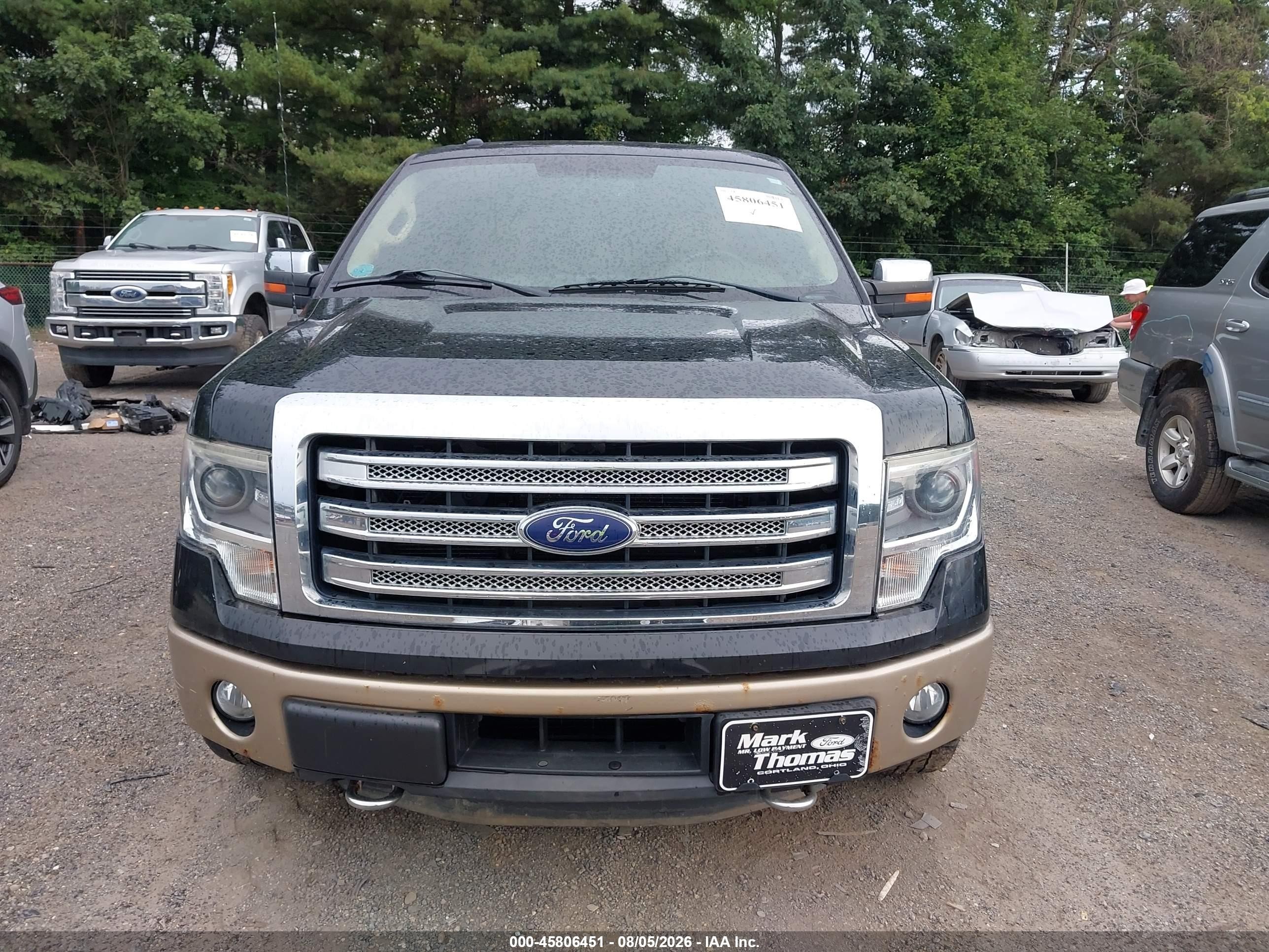 2014 Ford F-150 Lariat Blue vin: 1FTFW1ET5EFB44990