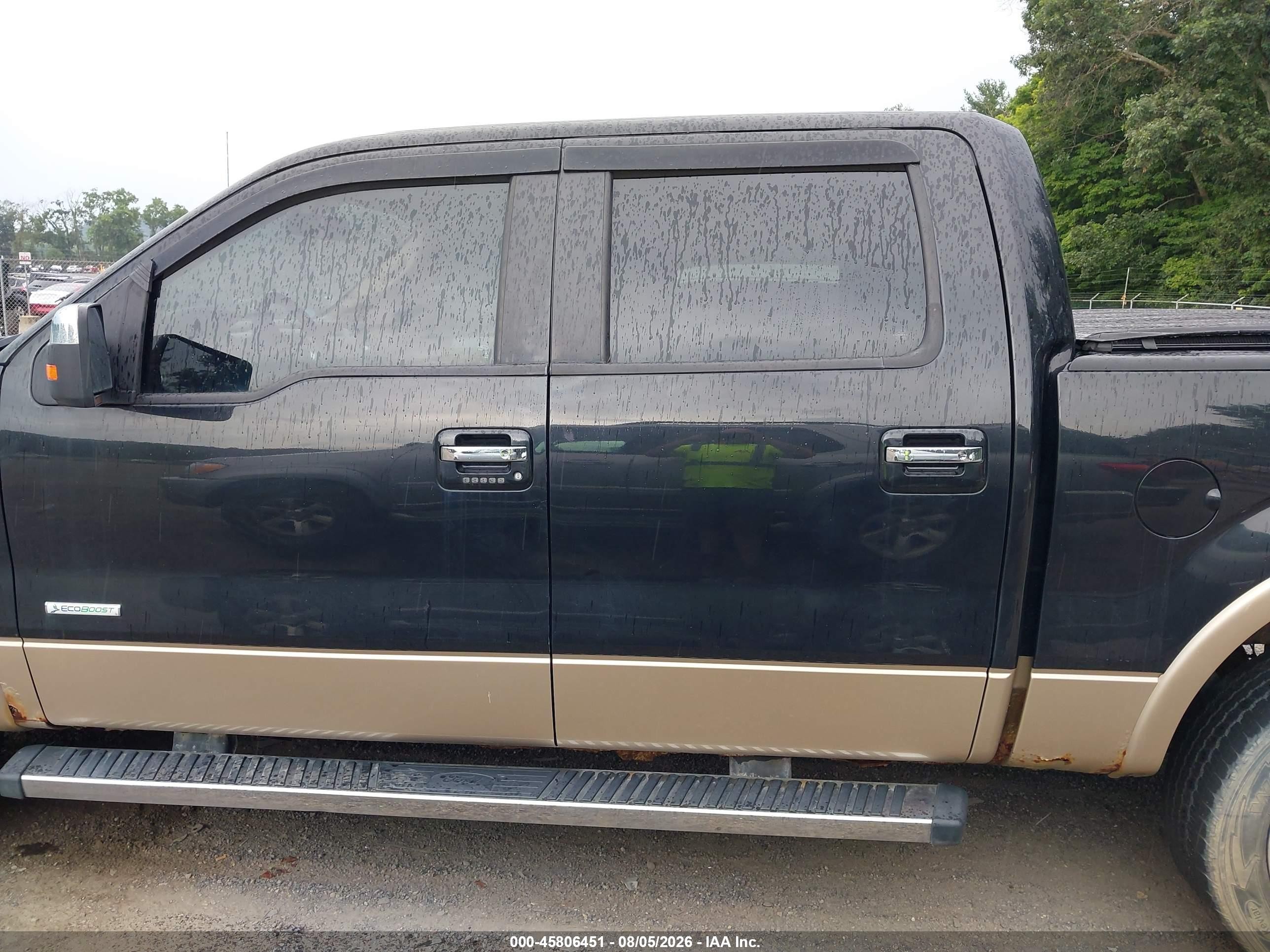 2014 Ford F-150 Lariat Blue vin: 1FTFW1ET5EFB44990